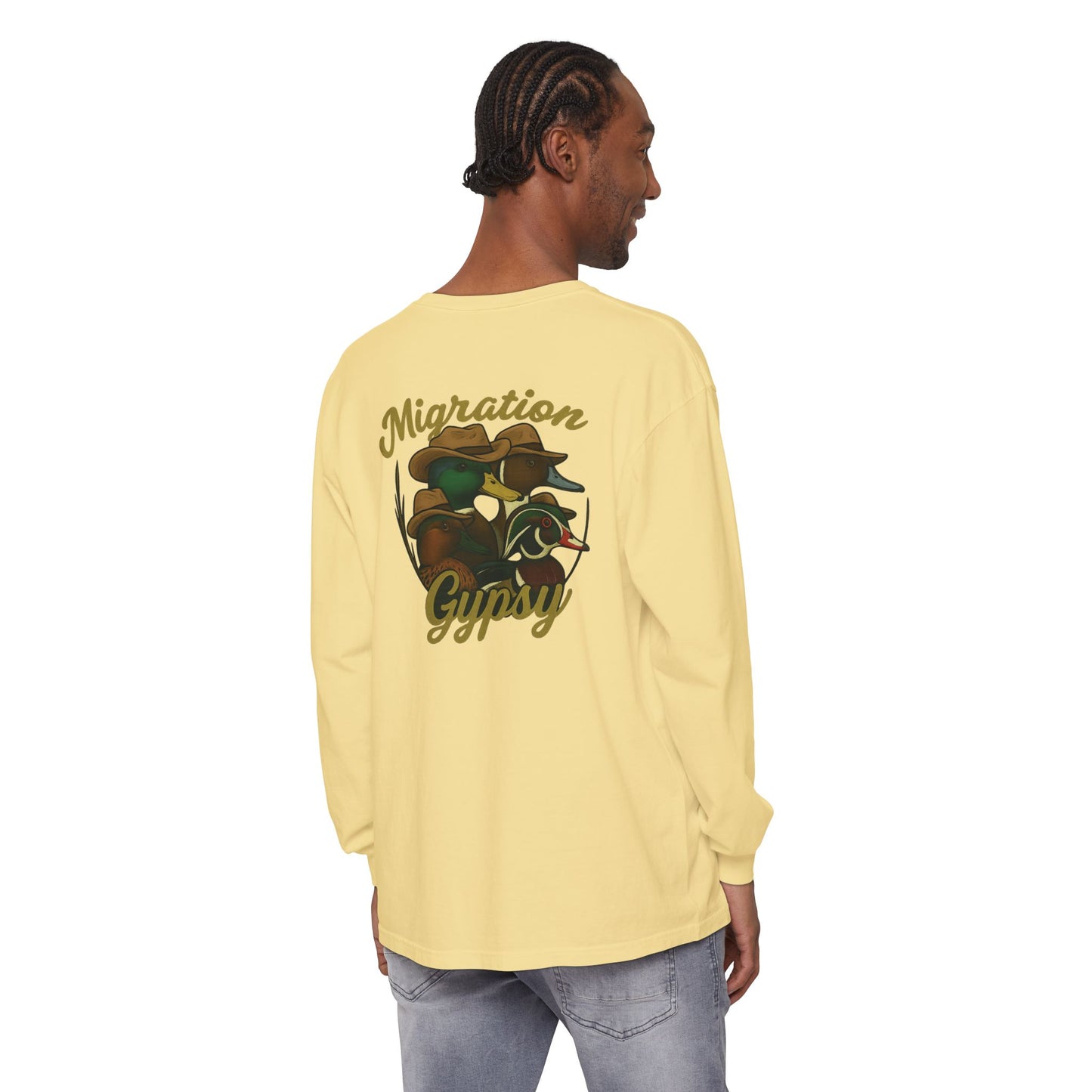 Men's Gypsy Gang Long Sleeve Tee - Mallard, Pintail, Wood Duck and Teal