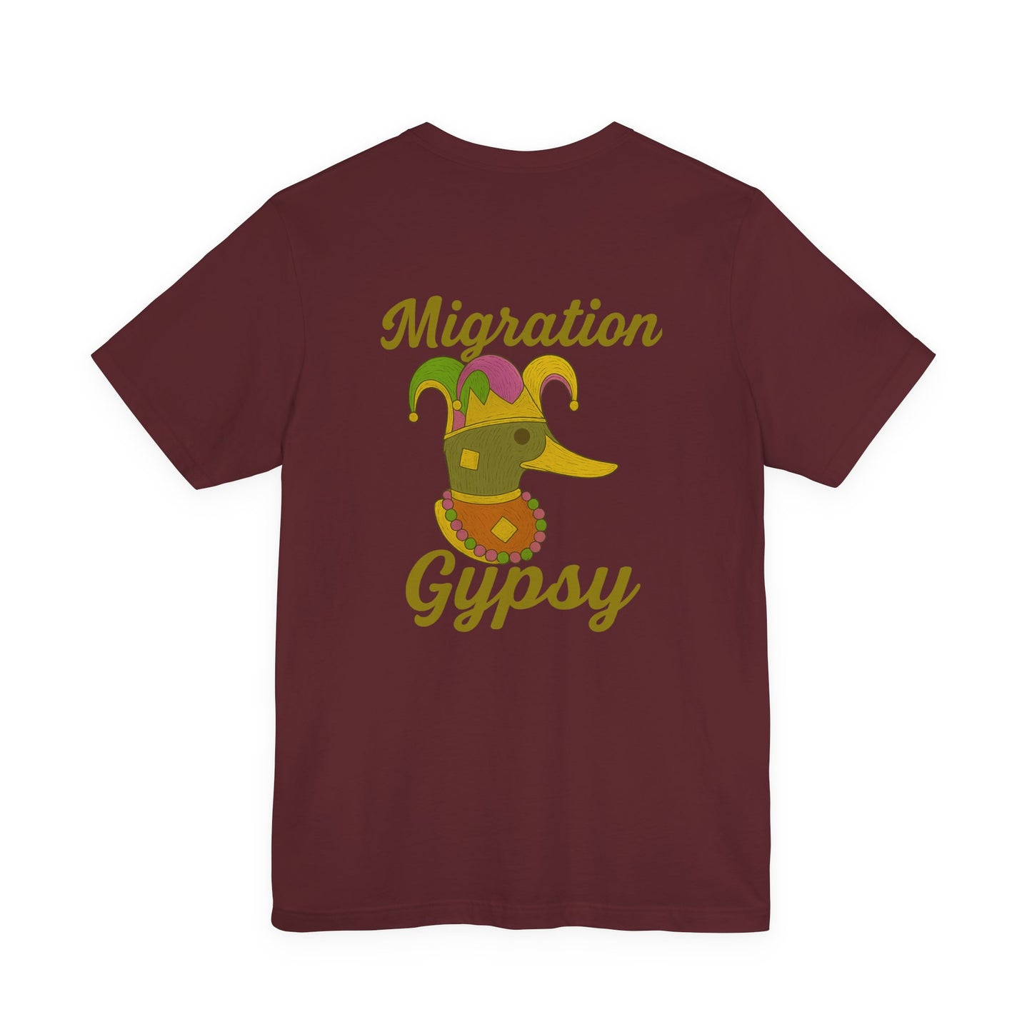 Mardi Gras Jester Mallard - Unisex Jersey Short Sleeve Tee