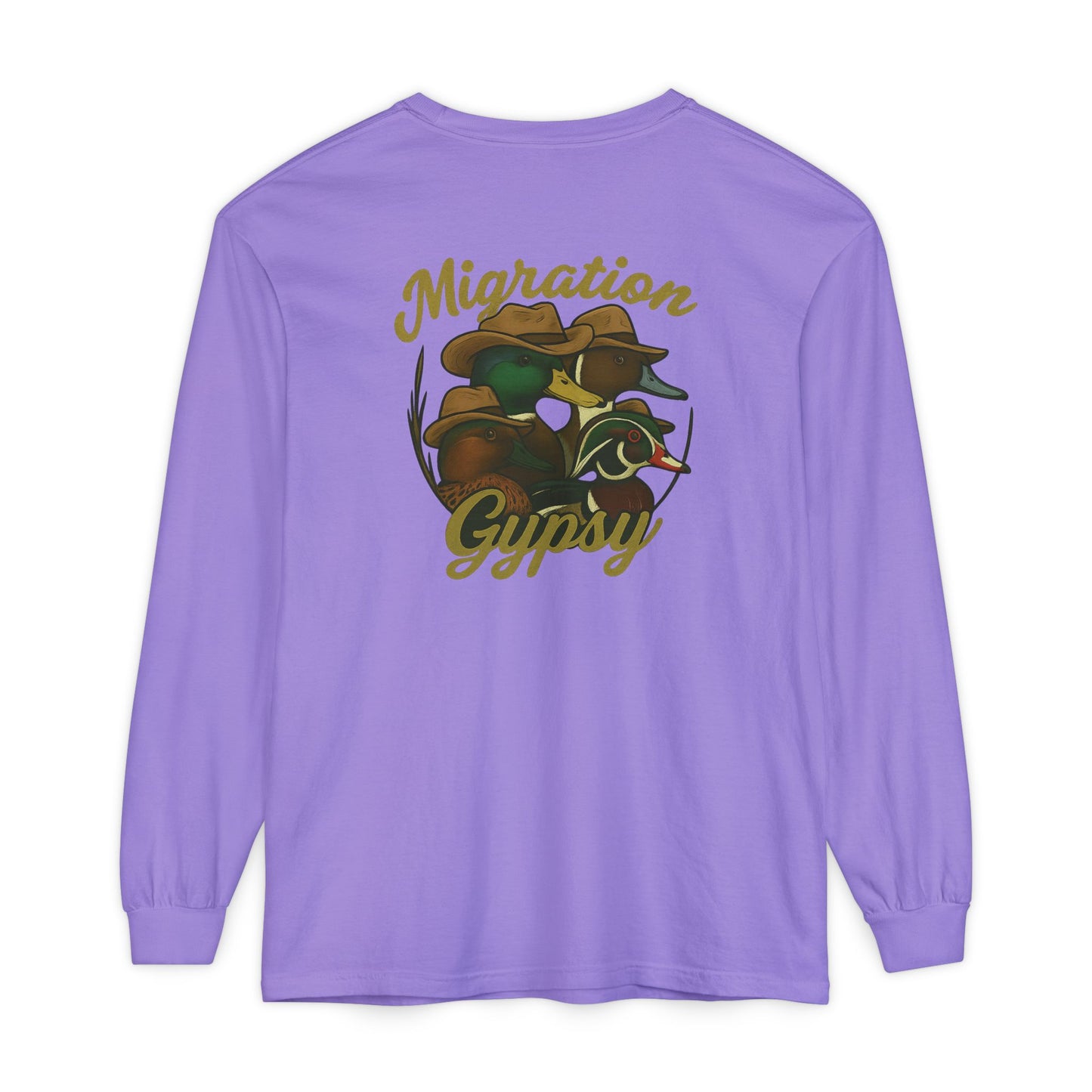 Men's Gypsy Gang Long Sleeve Tee - Mallard, Pintail, Wood Duck and Teal