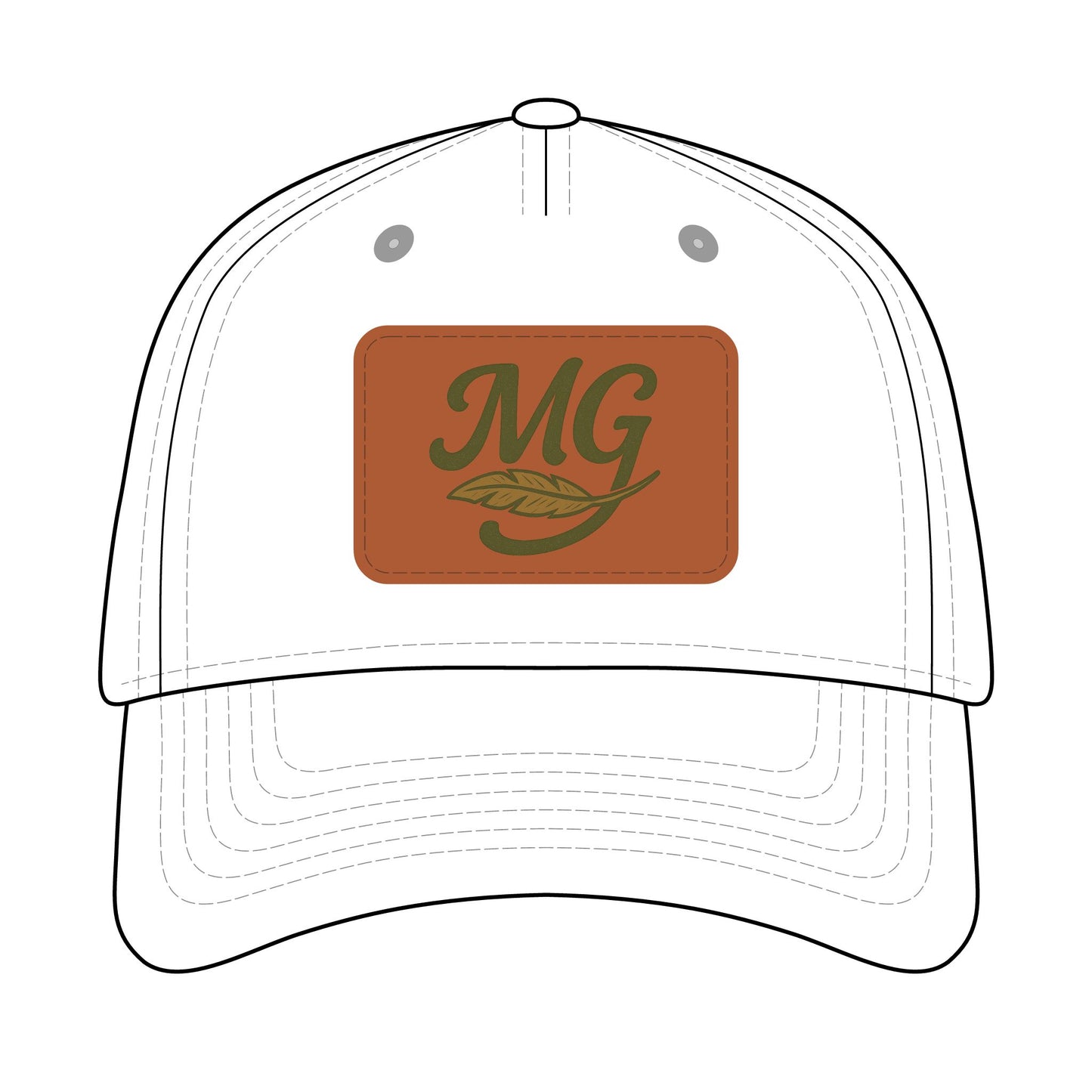Combo MG Leather Patch Baseball Cap — Unisex 46 Combos