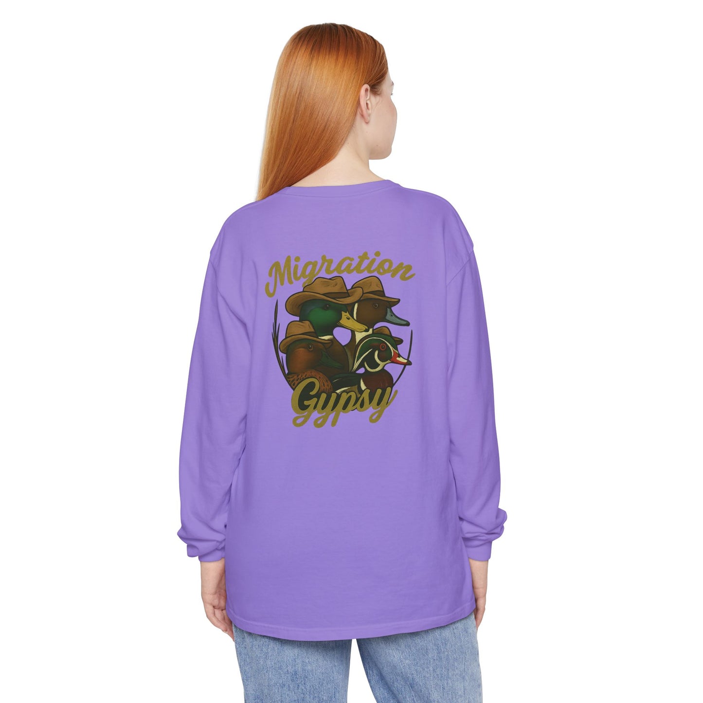 Men's Gypsy Gang Long Sleeve Tee - Mallard, Pintail, Wood Duck and Teal