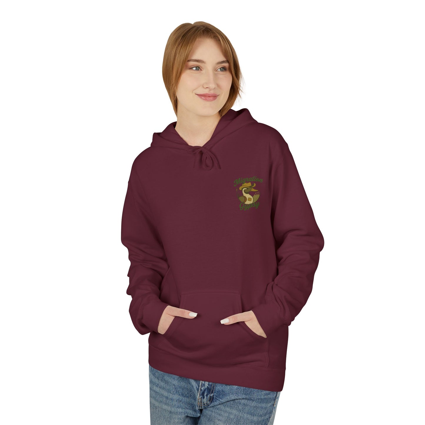 Pintail Migration Gypsy Hoodie — Vintage Outdoors Travel Logo Pullover