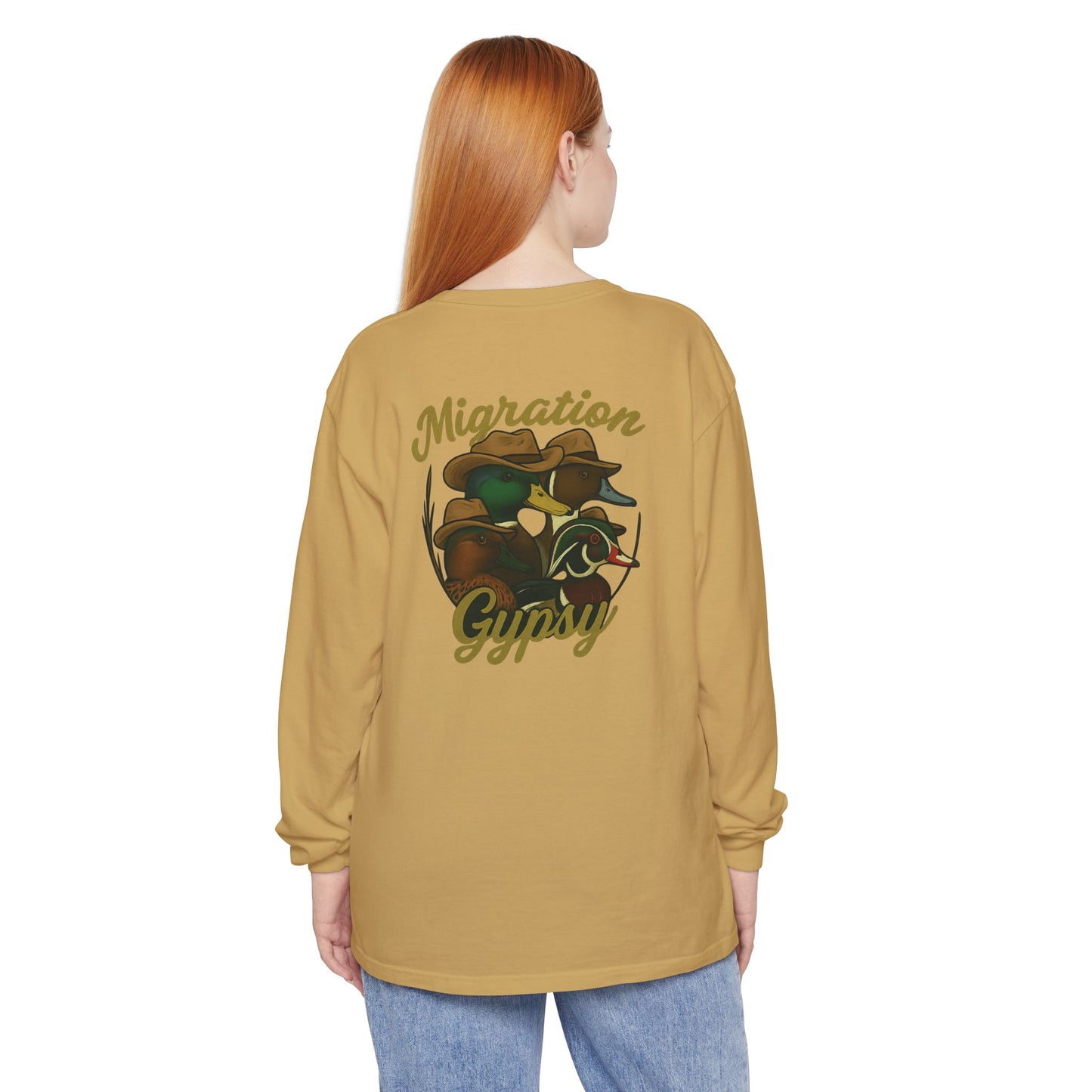 Men's Gypsy Gang Long Sleeve Tee - Mallard, Pintail, Wood Duck and Teal