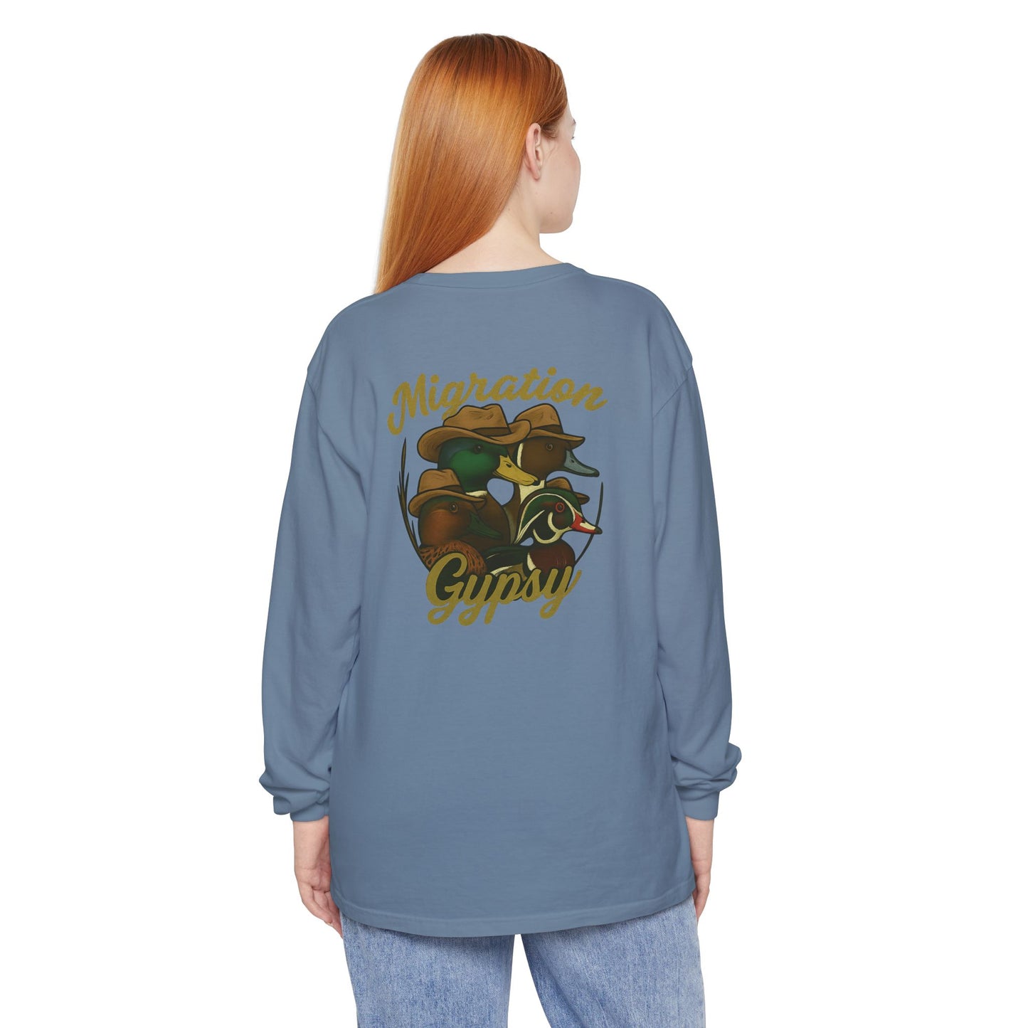 Men's Gypsy Gang Long Sleeve Tee - Mallard, Pintail, Wood Duck and Teal