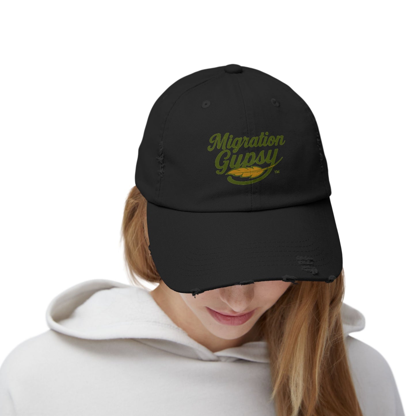 Distressed Cap — "Migration Gypsy" Retro Surf Hat