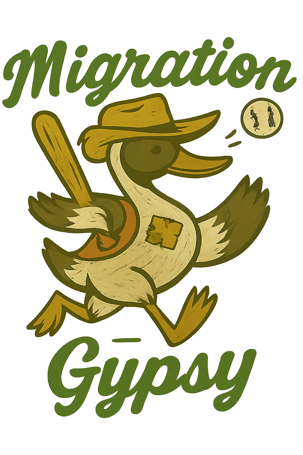 Pintail Gypsy Baseball Vintage Hvy Cotton Tee