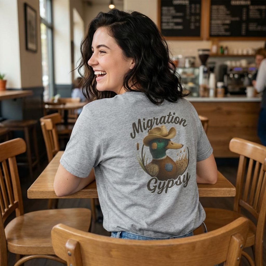 Ladies Mallard Gypsy Short Tee MG Front Logo