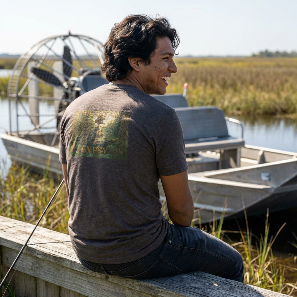 Pintail Marsh Fishing Unisex Tee