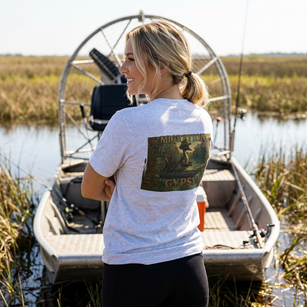 Pintail Marsh Fishing Unisex Tee