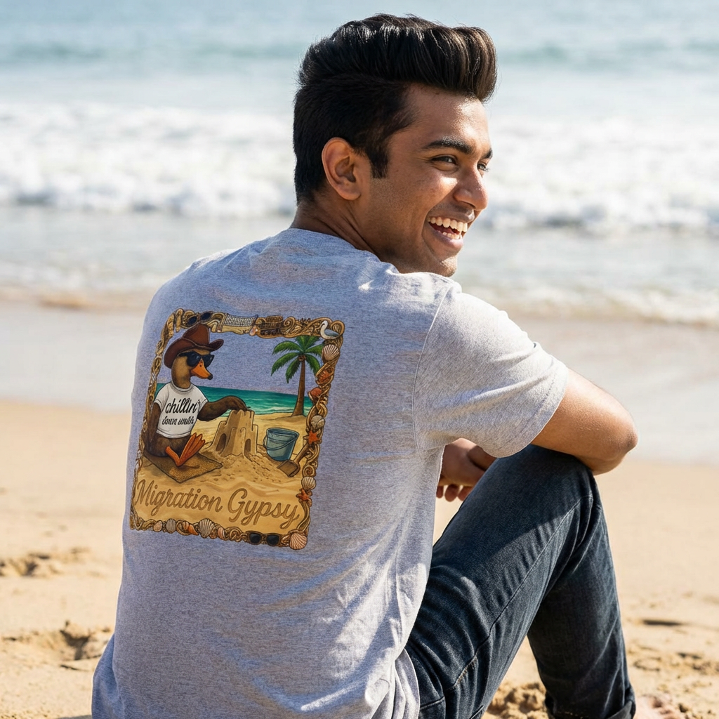 Gypsy Beach Scene "Chillin' Down South" Vintage Surf Tee
