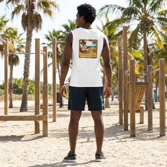 Muscle Tank — Duck Beach Chillin (MG Chest Logo)