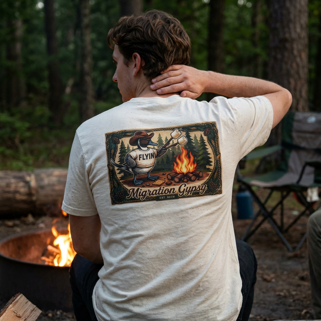 Flyin' Campfire T-Shirt — 2 Back Styles