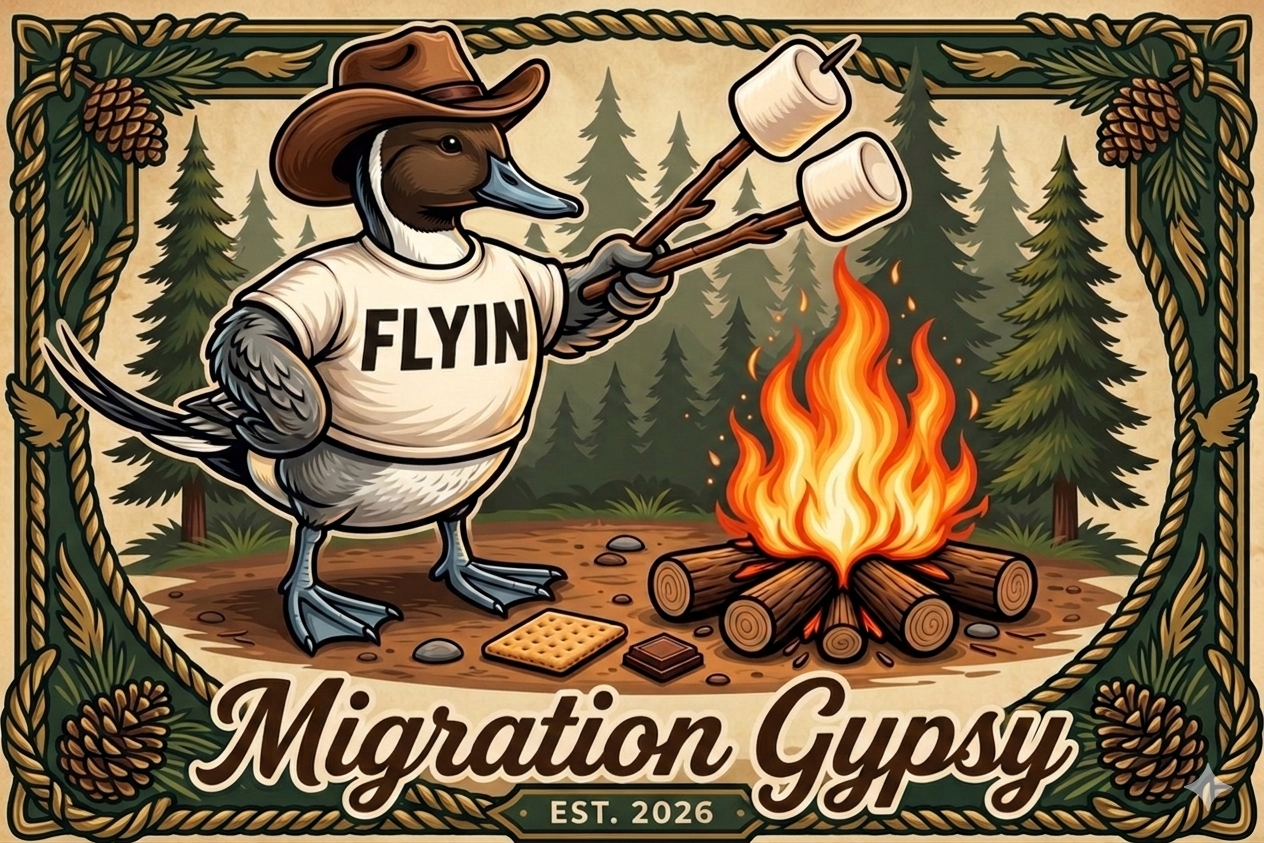 Flyin' Campfire T-Shirt — 2 Back Styles