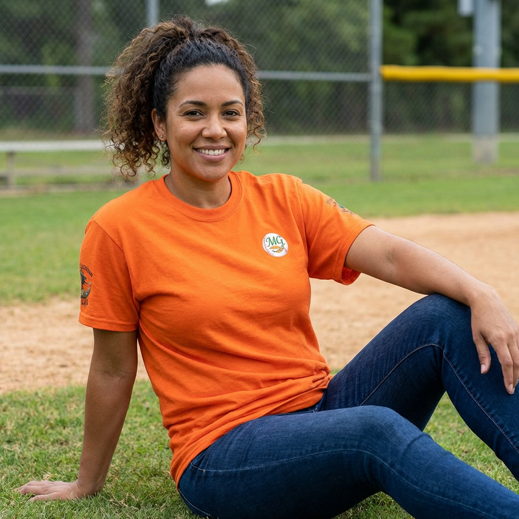Migration Gypsies T‑Shirt — Front Baseball MG, Player Sleeves