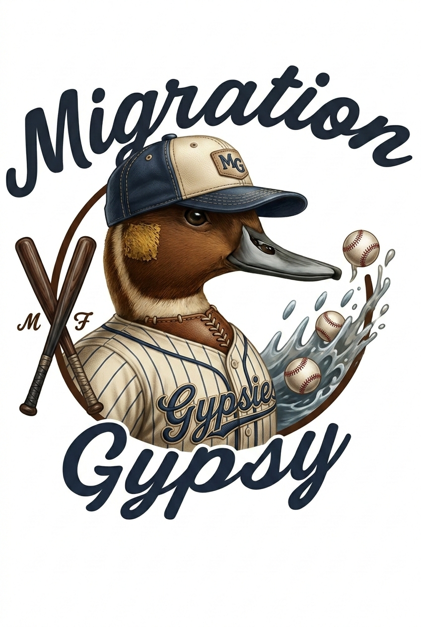 Vintage Women's V-Neck Pintail Baseball Tee
