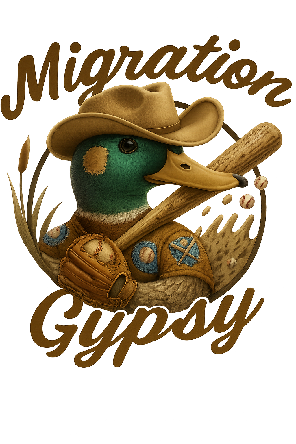 Women's Mallard Baseball Deep Cotton T-Shirt