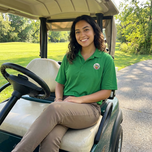 Ladies Classic Golf Polo - MG logo