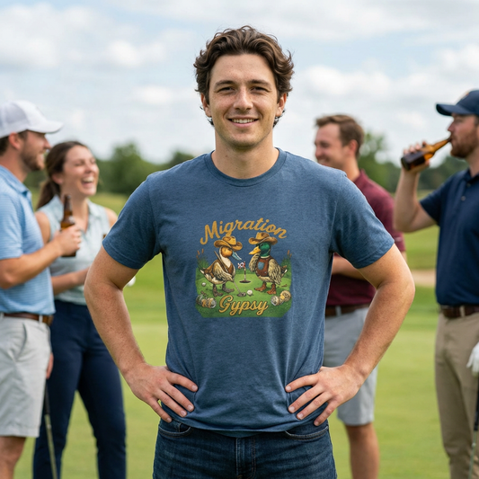 Golfin & Drinkin with Migration Friends Tee