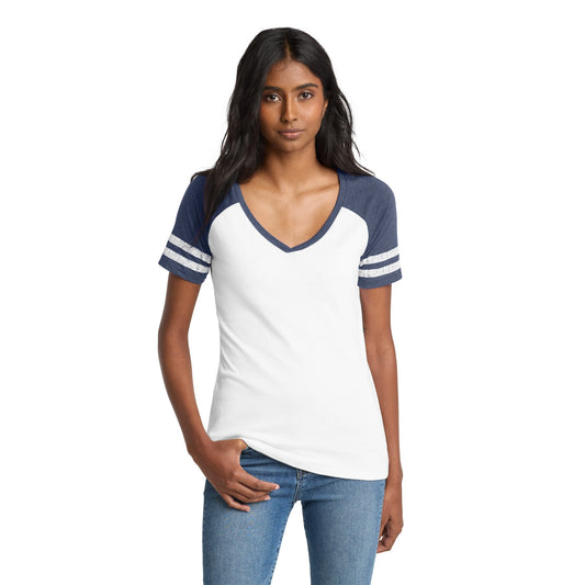 Vintage Women's V-Neck Pintail Baseball Tee