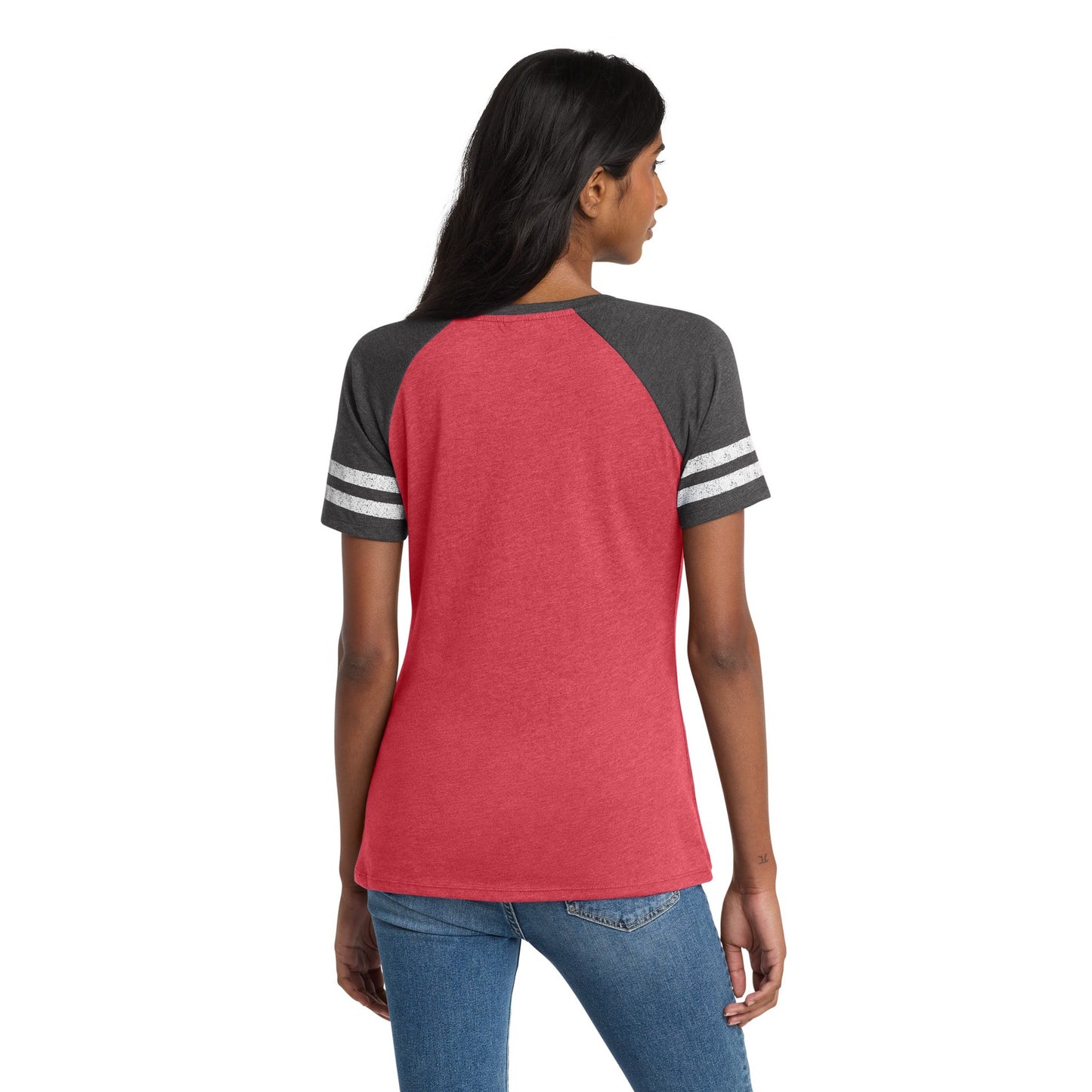 Vintage Women's V-Neck Pintail Baseball Tee