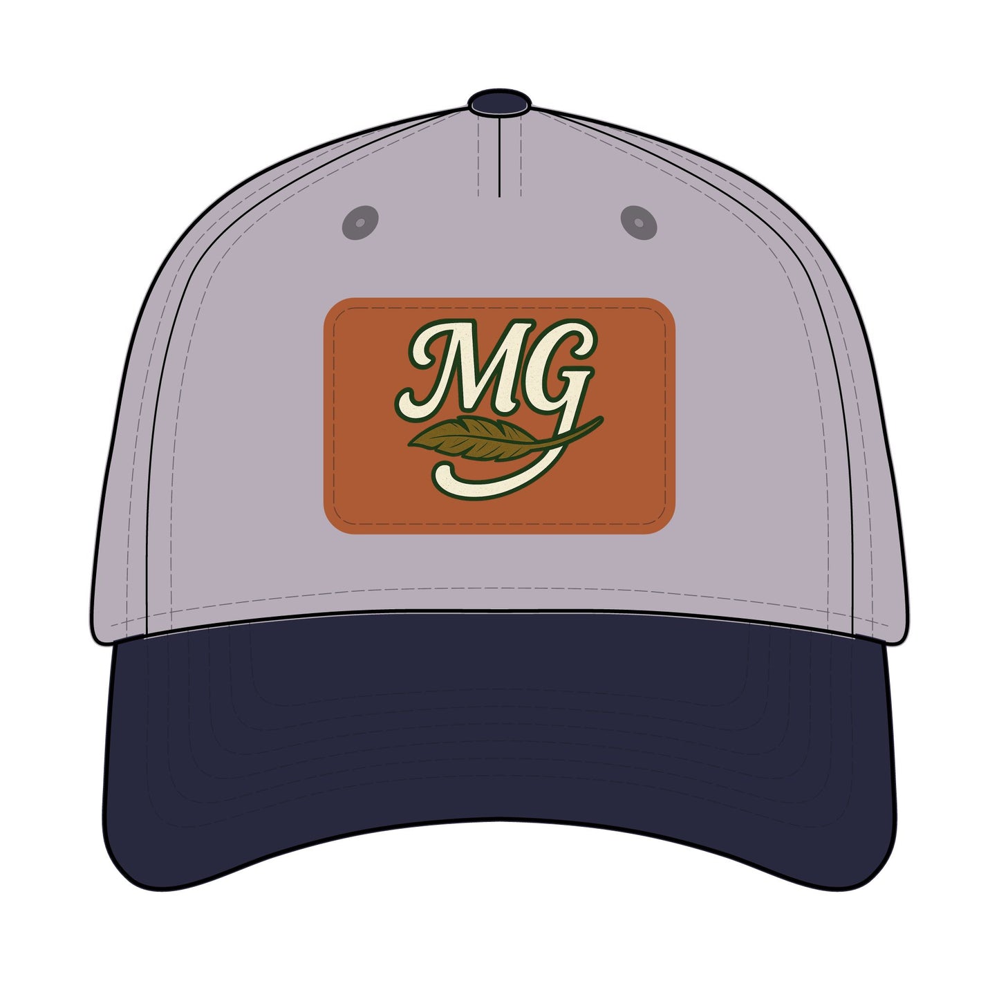Combo MG Leather Patch Baseball Cap — Unisex 46 Combos