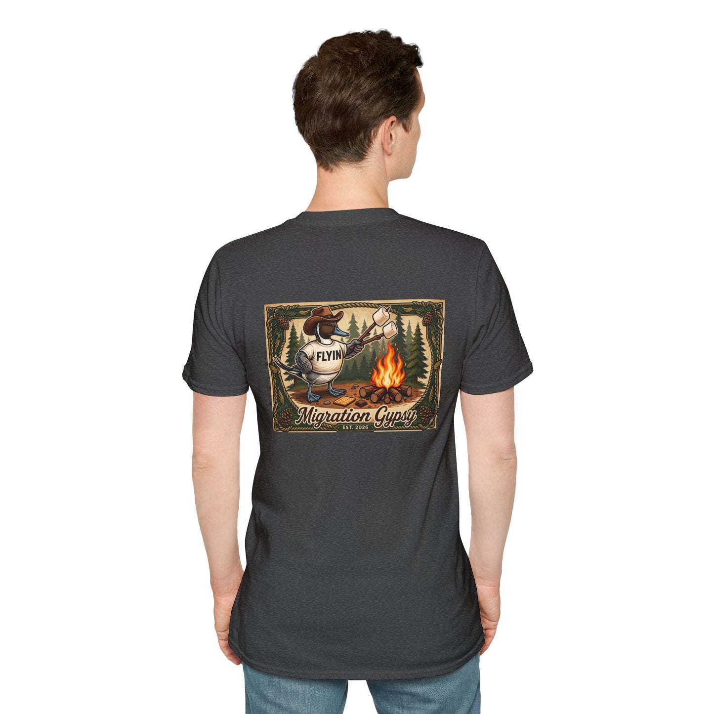Flyin' Campfire T-Shirt — 2 Back Styles