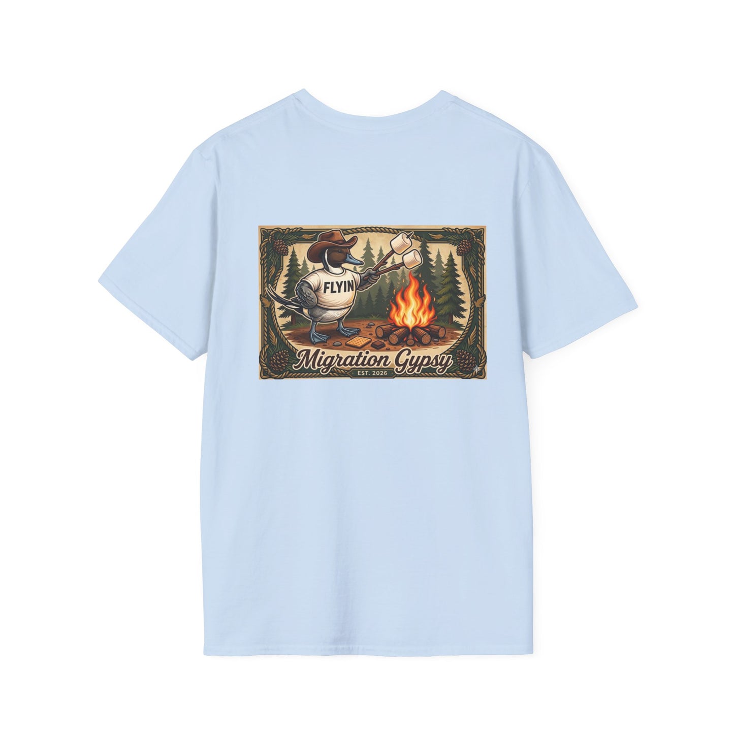 Flyin' Campfire T-Shirt — 2 Back Styles