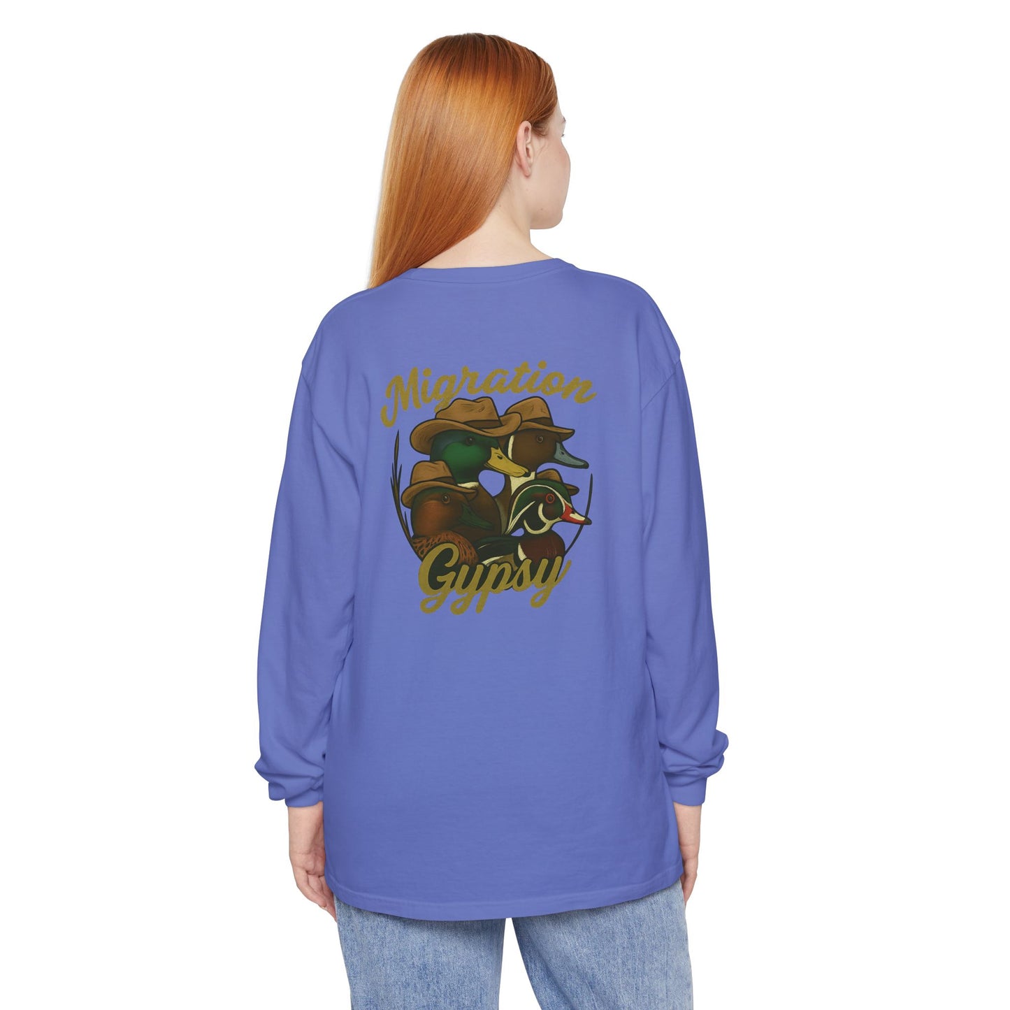 Men's Gypsy Gang Long Sleeve Tee - Mallard, Pintail, Wood Duck and Teal