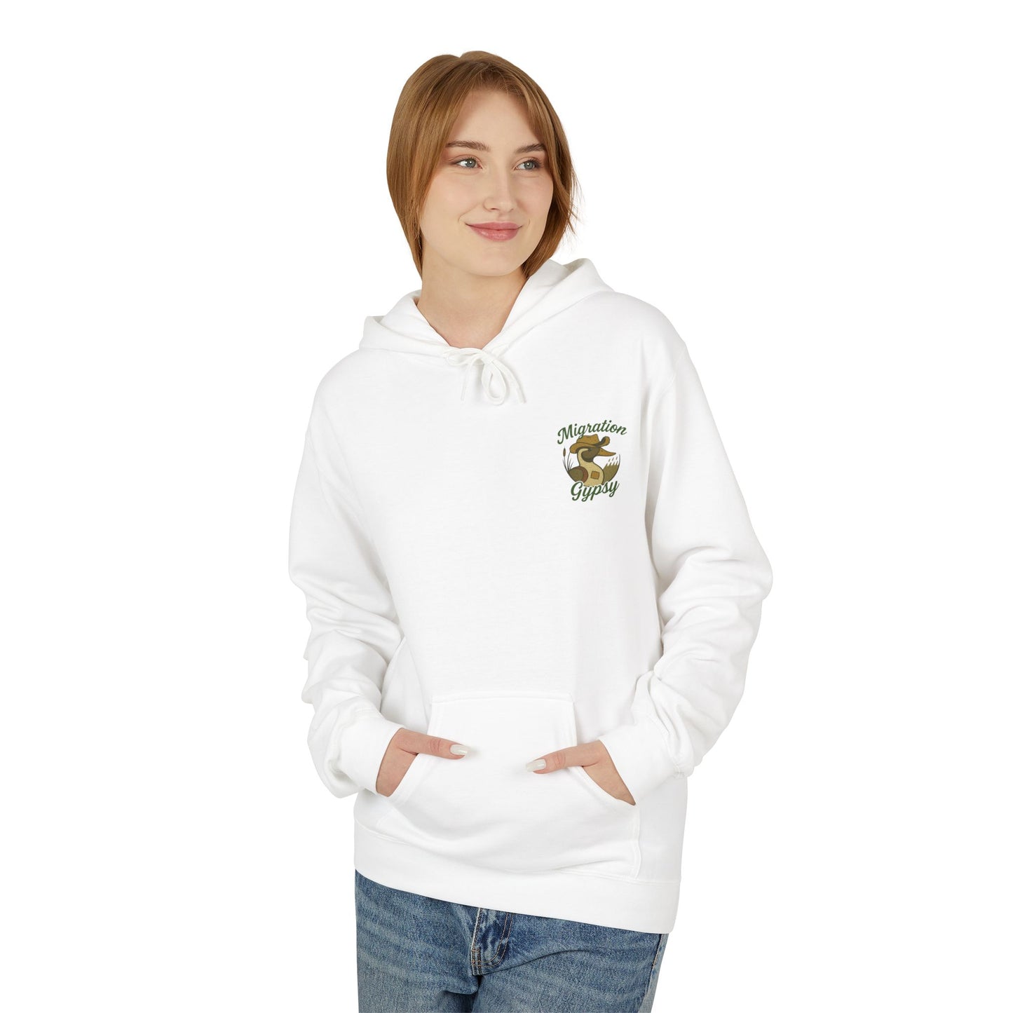 Pintail Migration Gypsy Hoodie — Vintage Outdoors Travel Logo Pullover