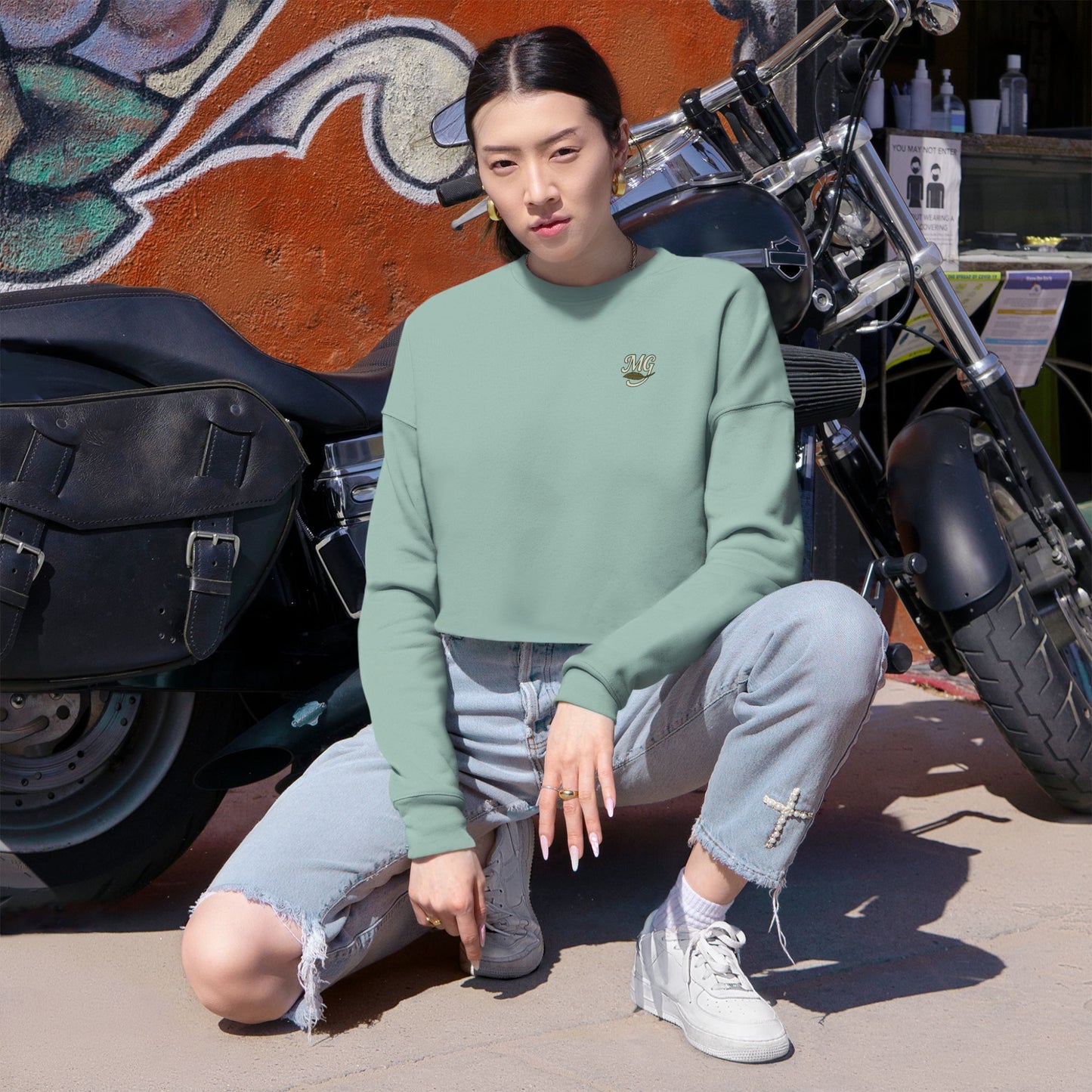 Mallard Gypsy Relaxed Cropped Sweatshirt