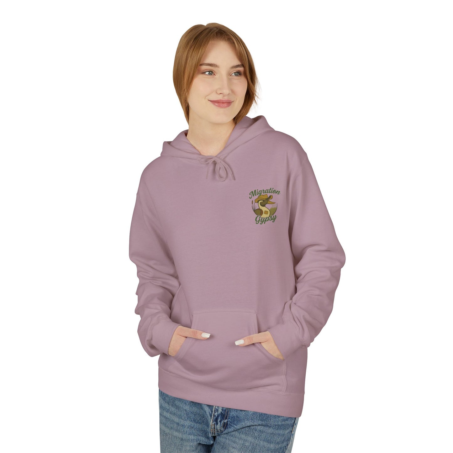 Pintail Migration Gypsy Hoodie — Vintage Outdoors Travel Logo Pullover
