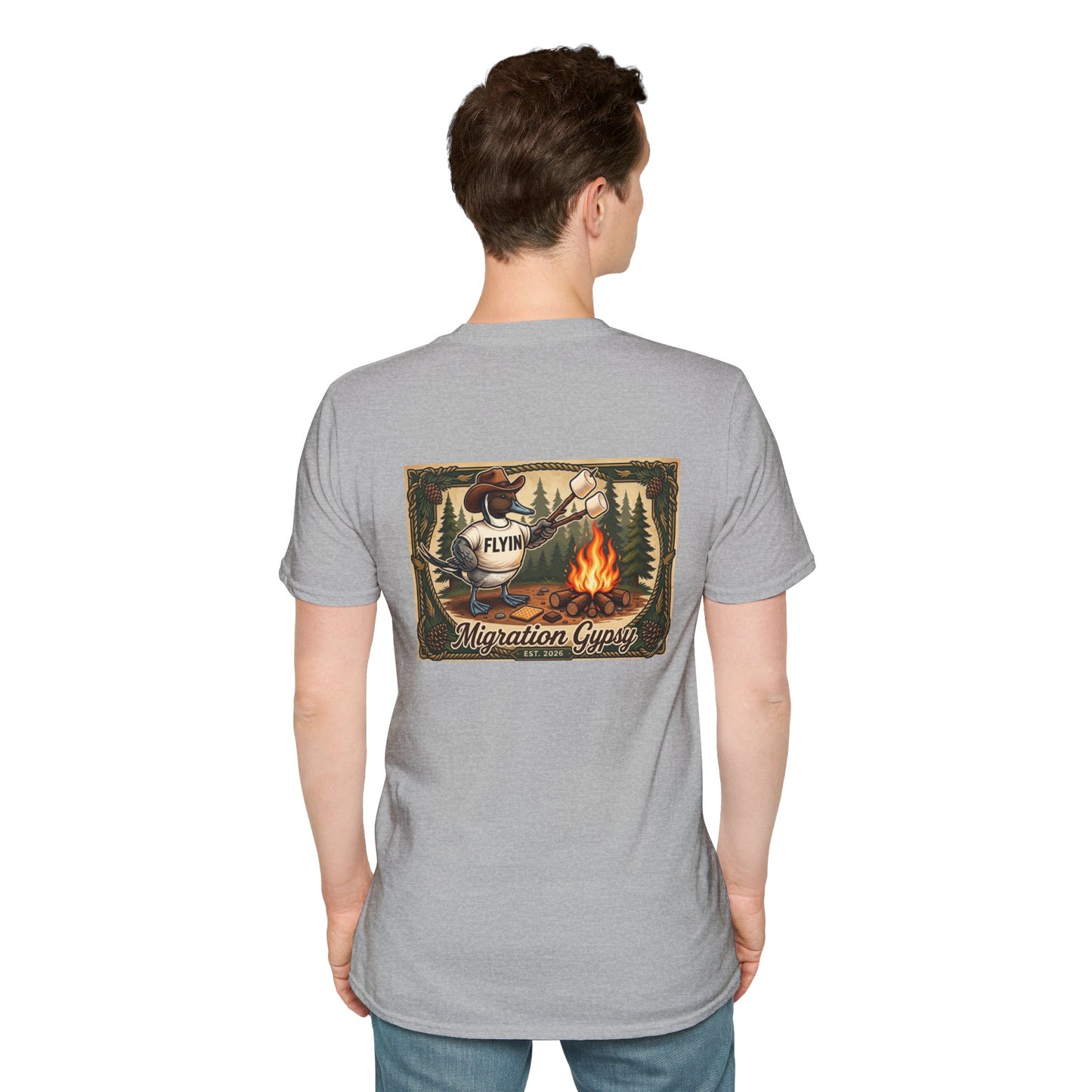 Flyin' Campfire T-Shirt — 2 Back Styles