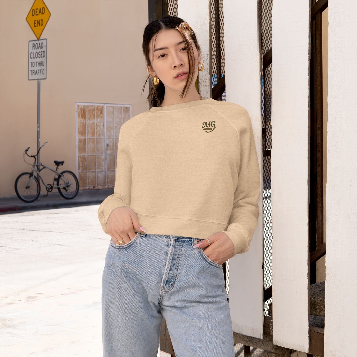 Migration Mallard Cropped Pullover | Fleece Sweatshirt