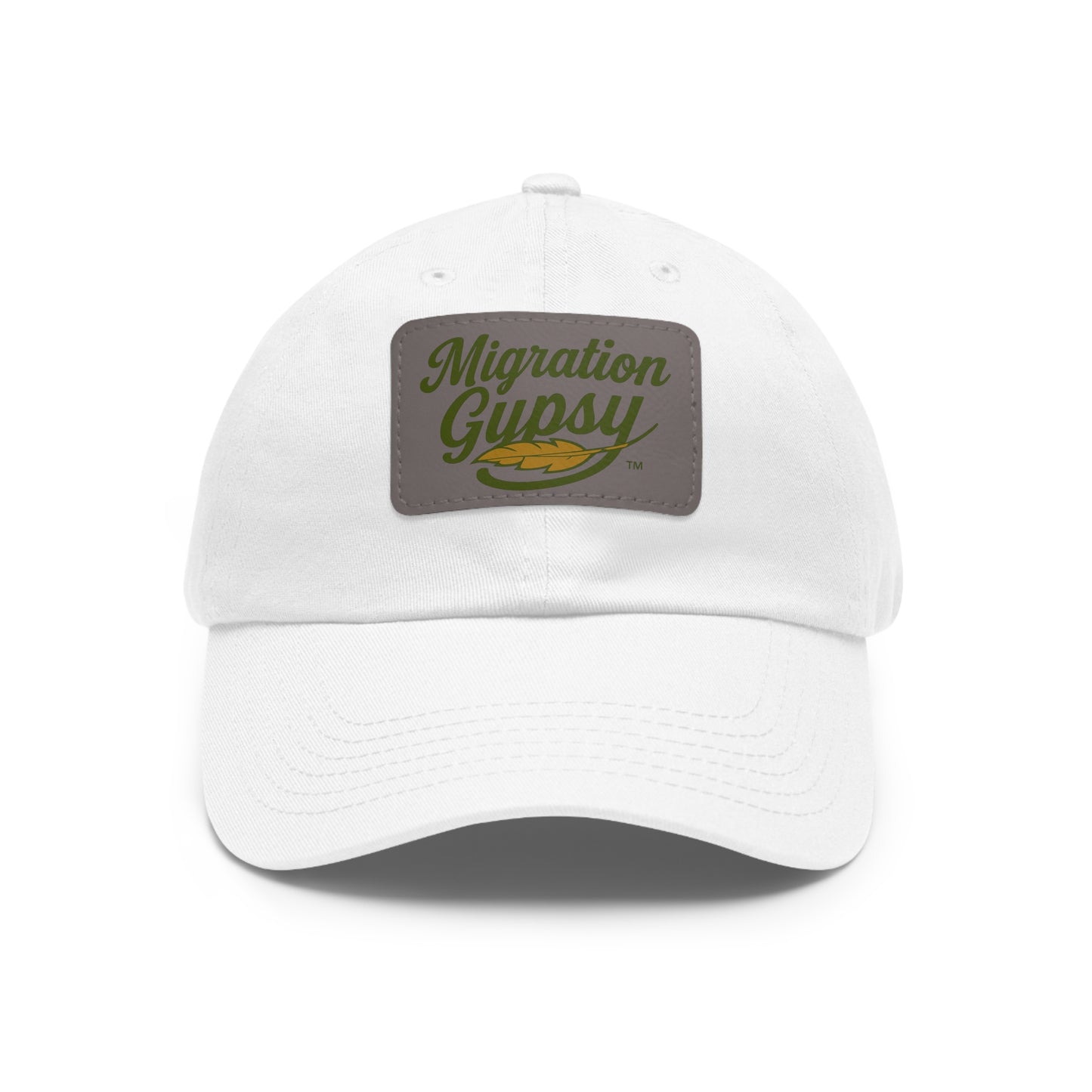 Unisex Migration Gypsy Leather Patch Hat — 12 Combo Colors Men's & Ladies
