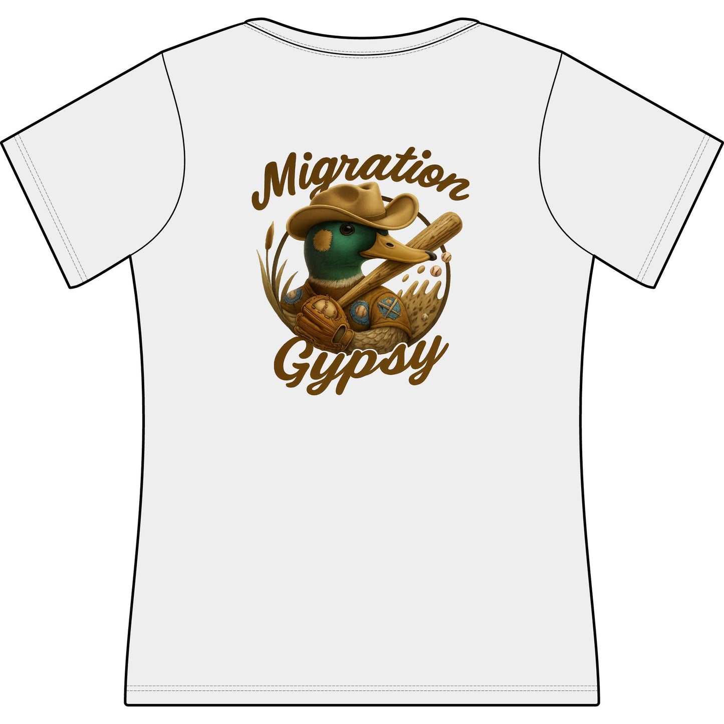 Women's Mallard Baseball Deep Cotton T-Shirt