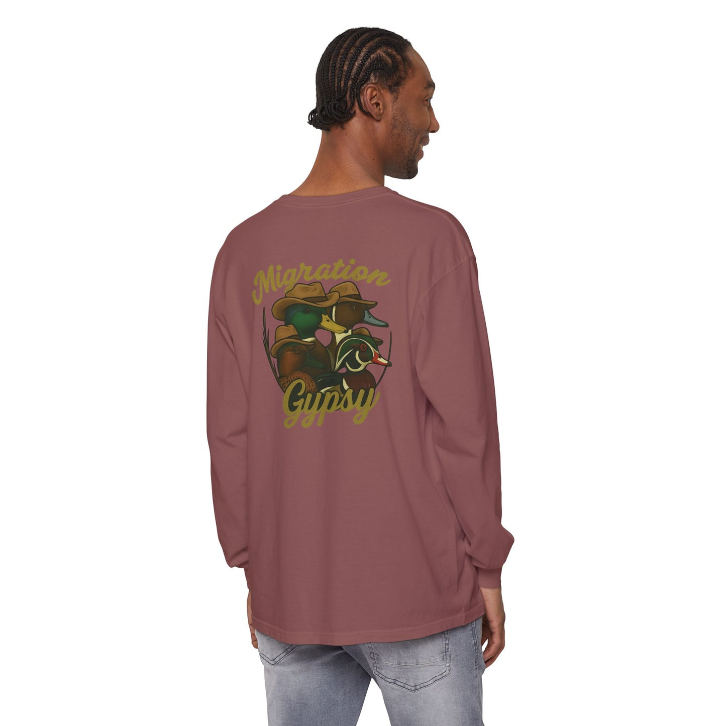 Men's Gypsy Gang Long Sleeve Tee - Mallard, Pintail, Wood Duck and Teal