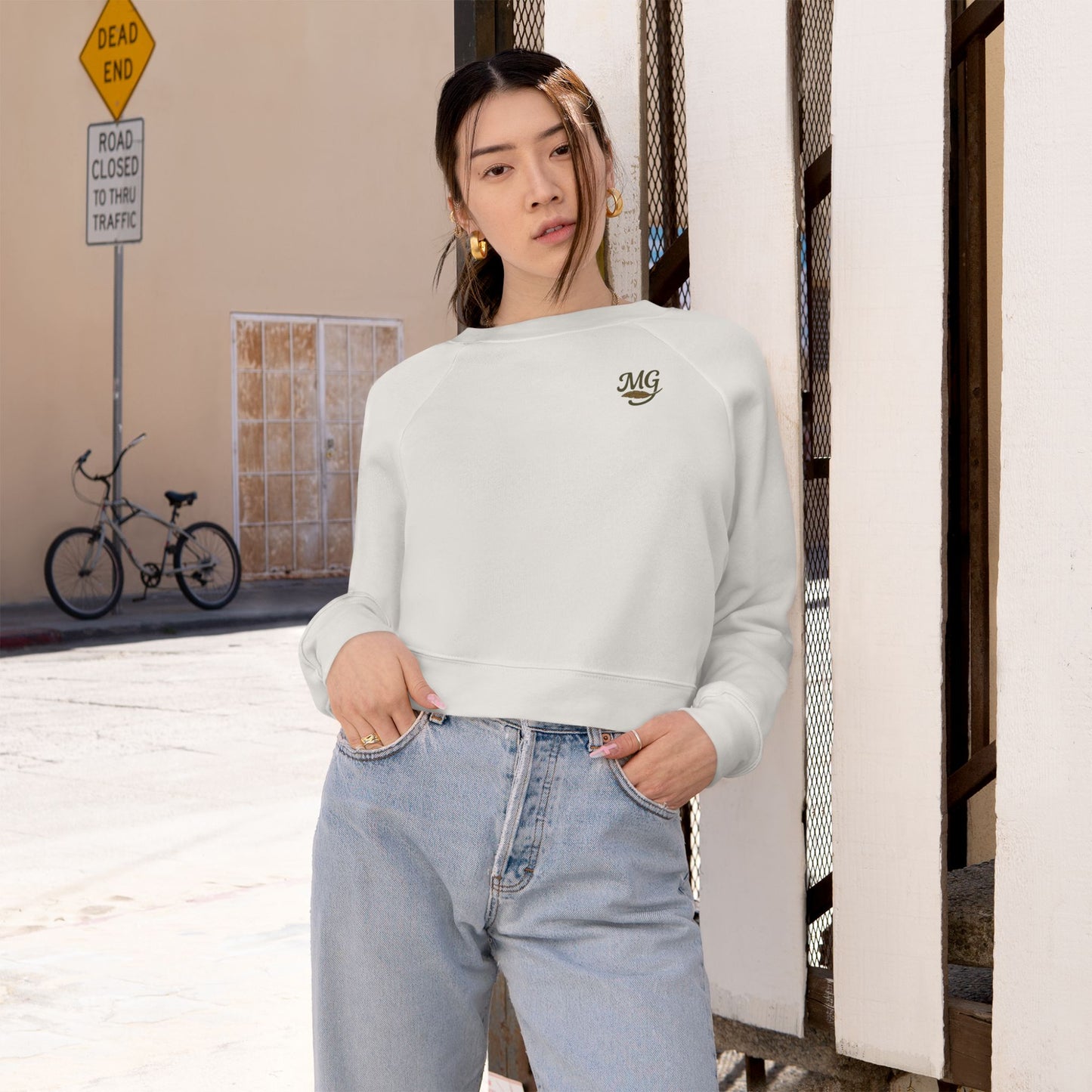 Migration Mallard Cropped Pullover | Fleece Sweatshirt