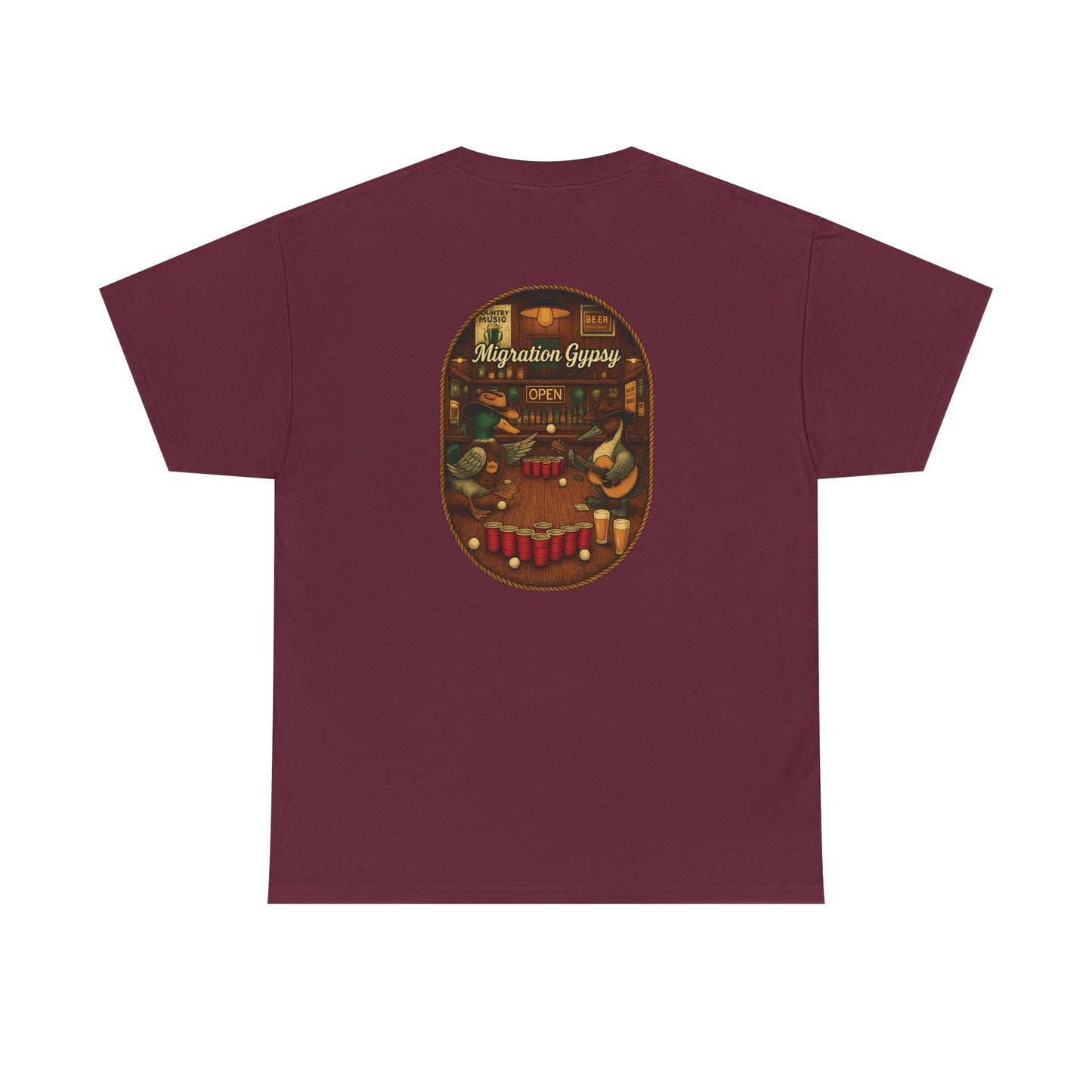 Gypsy Beer Pong Unisex Heavy Cotton Tee