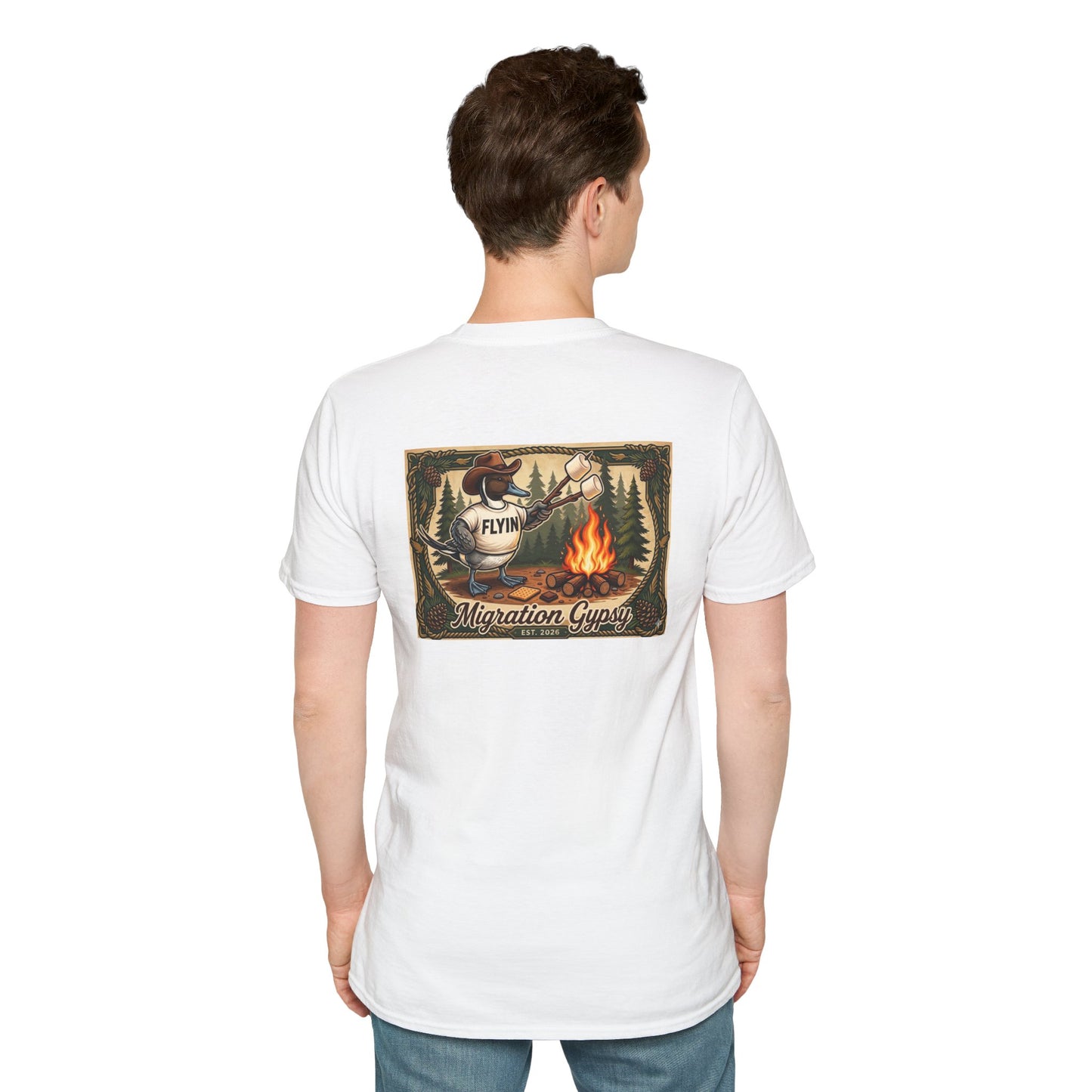Flyin' Campfire T-Shirt — 2 Back Styles