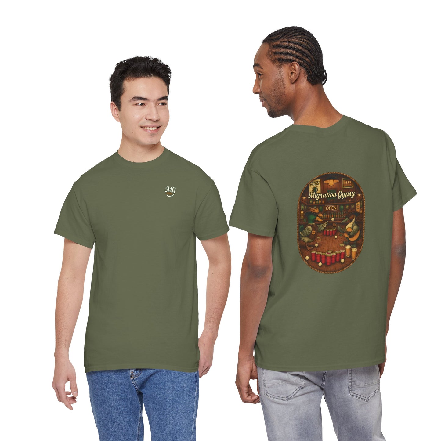 Gypsy Beer Pong Unisex Heavy Cotton Tee