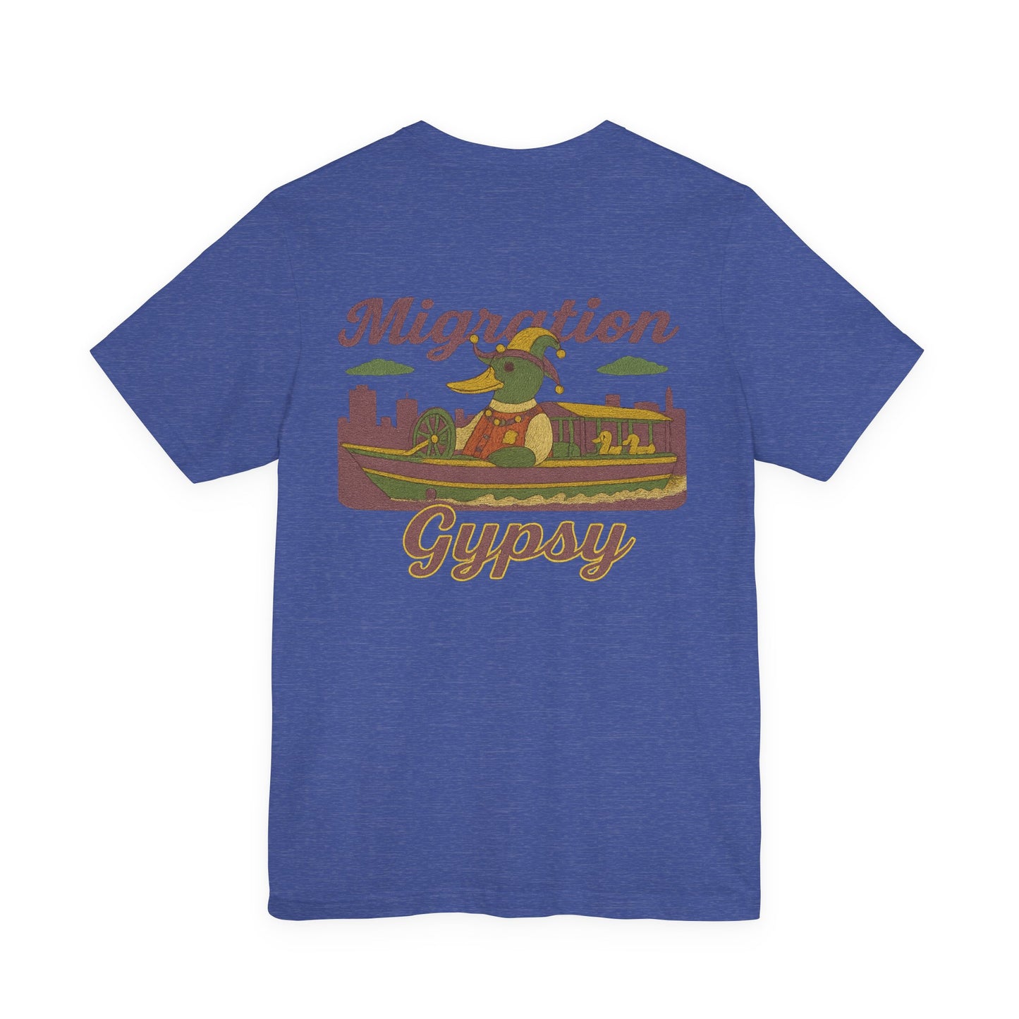Migration Mardi Gras Vintage Duck Boat Travel Tee