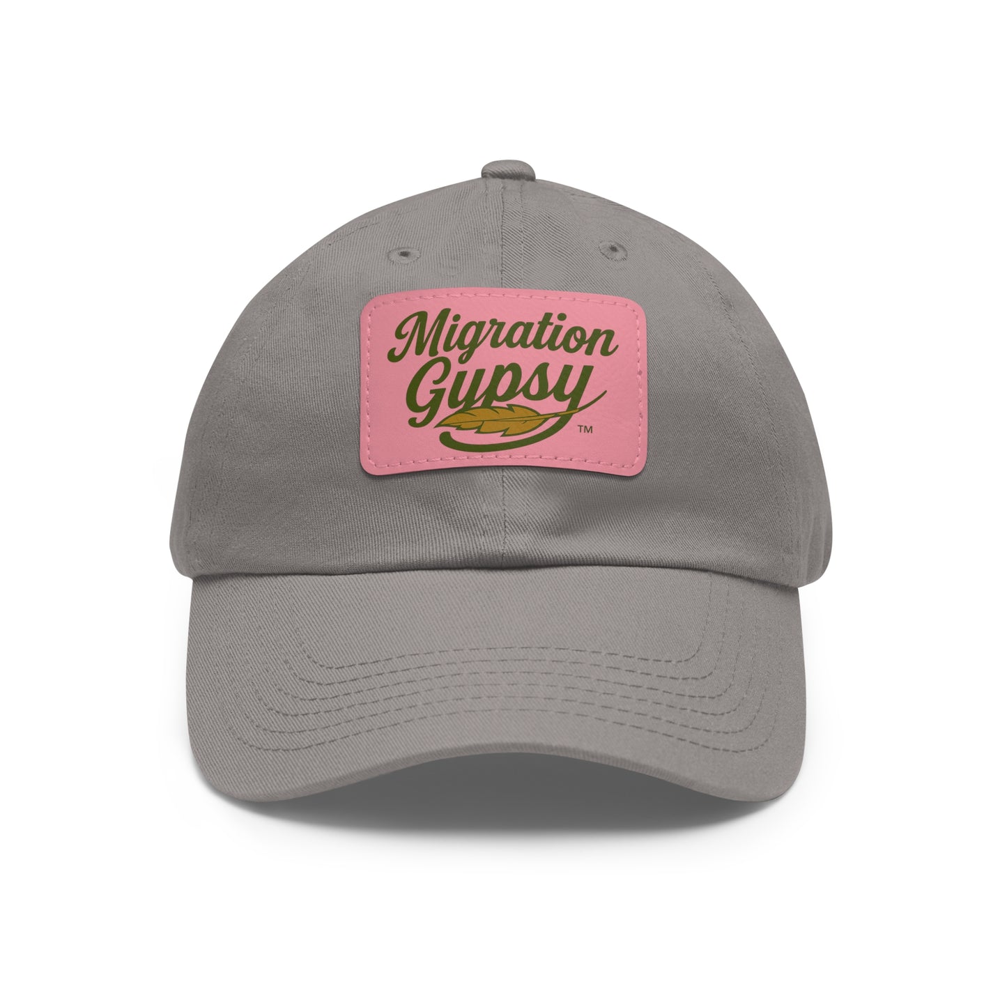 Unisex Migration Gypsy Leather Patch Hat — 12 Combo Colors Men's & Ladies