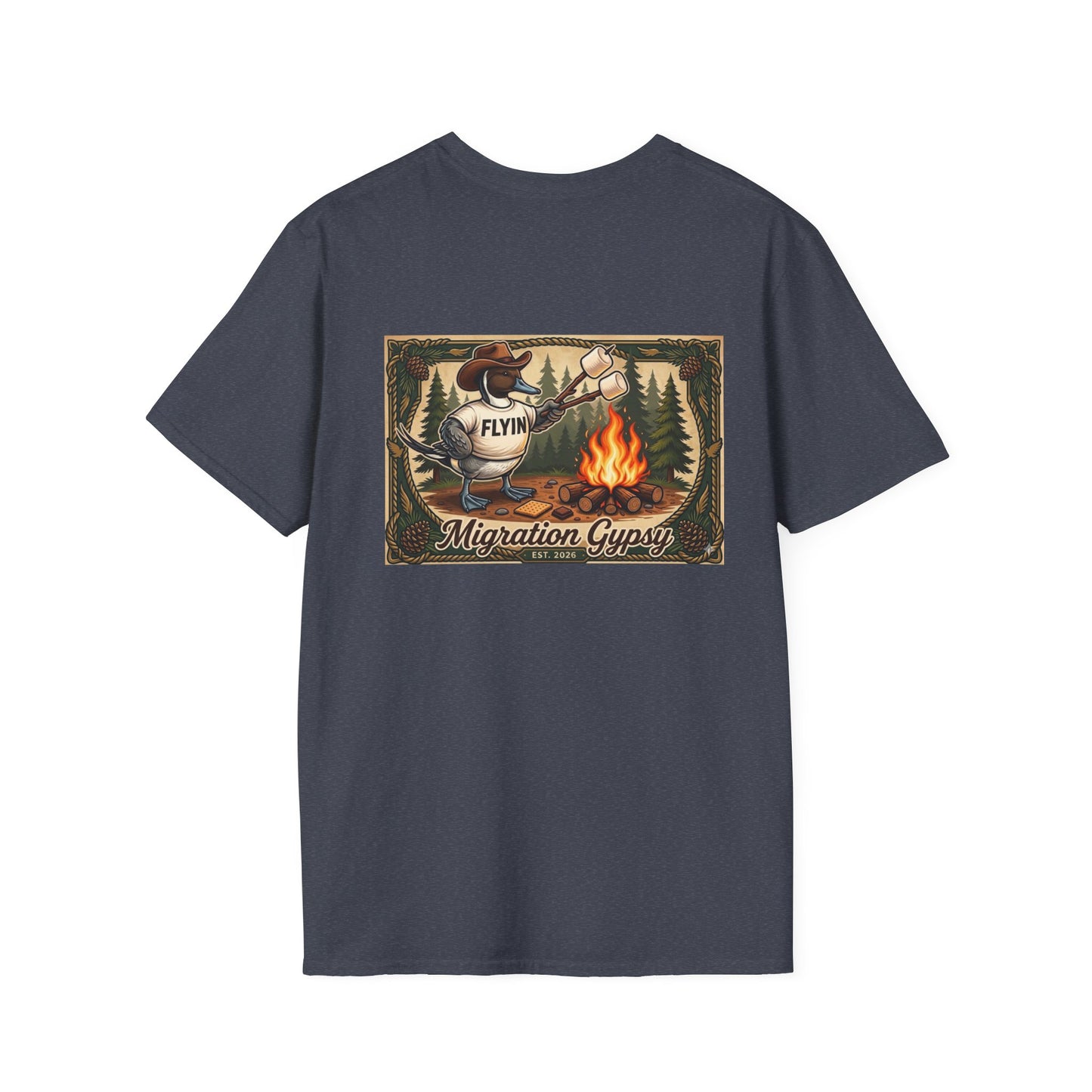 Flyin' Campfire T-Shirt — 2 Back Styles