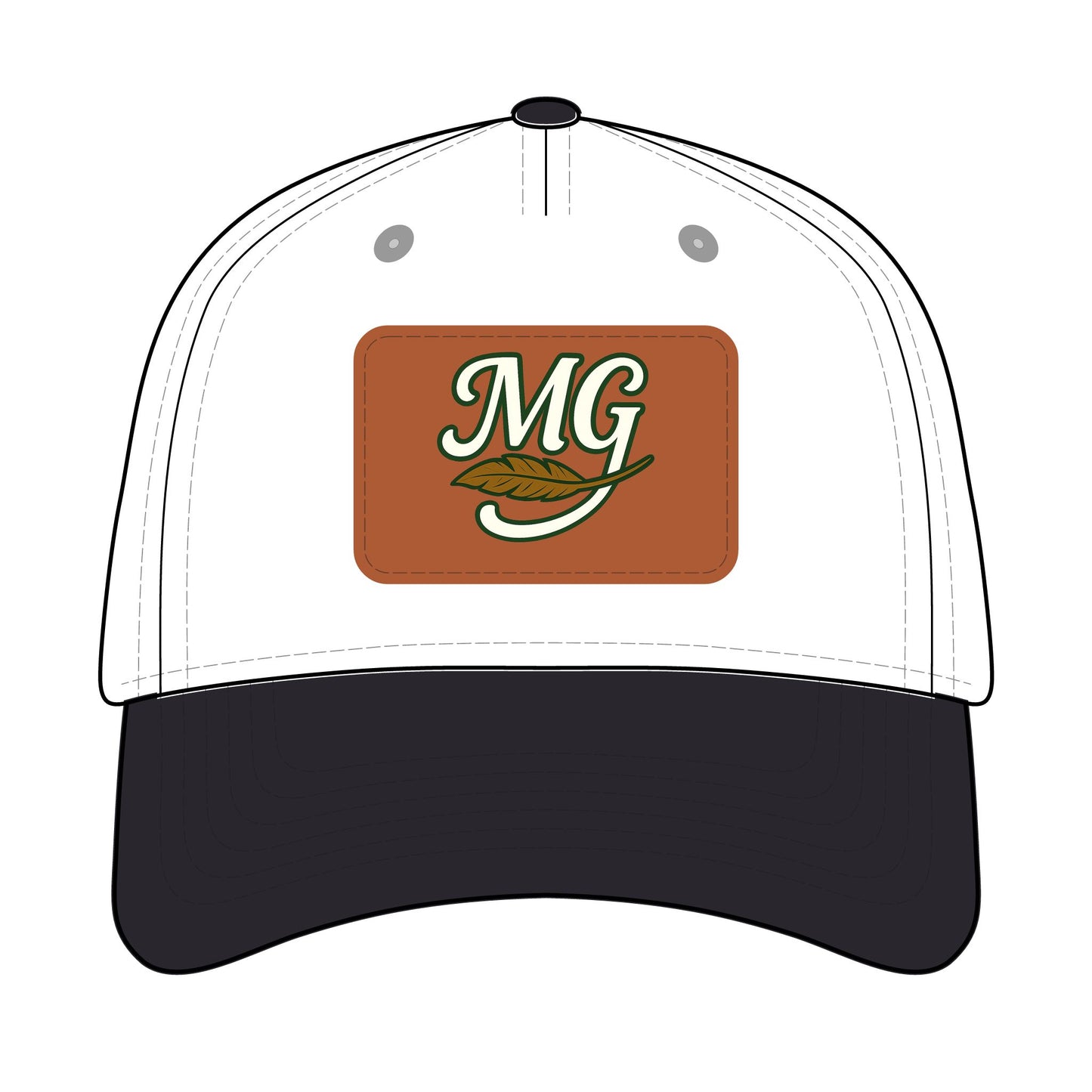 Combo MG Leather Patch Baseball Cap — Unisex 46 Combos