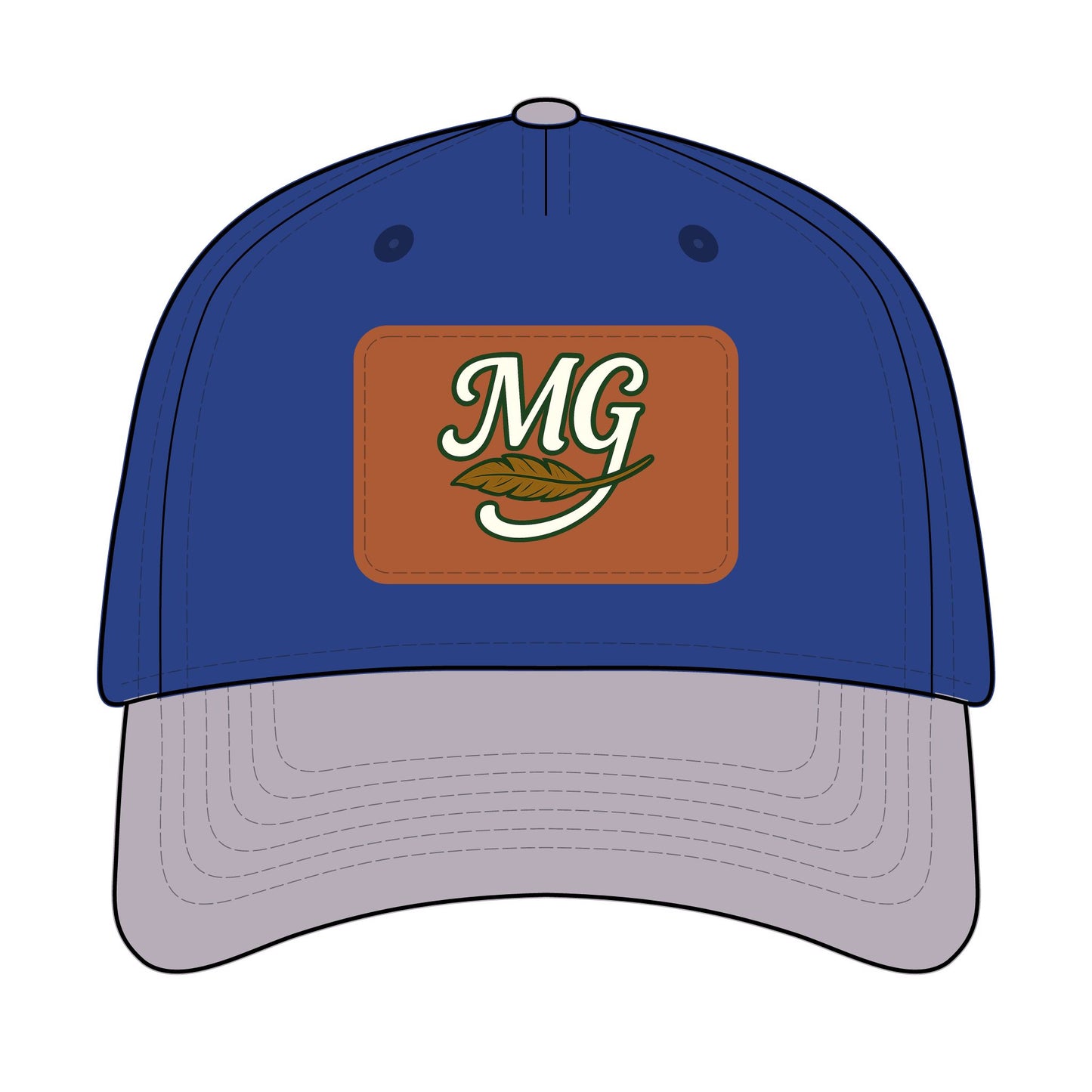 Combo MG Leather Patch Baseball Cap — Unisex 46 Combos