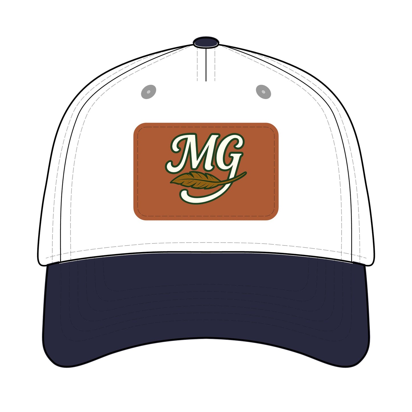 Combo MG Leather Patch Baseball Cap — Unisex 46 Combos