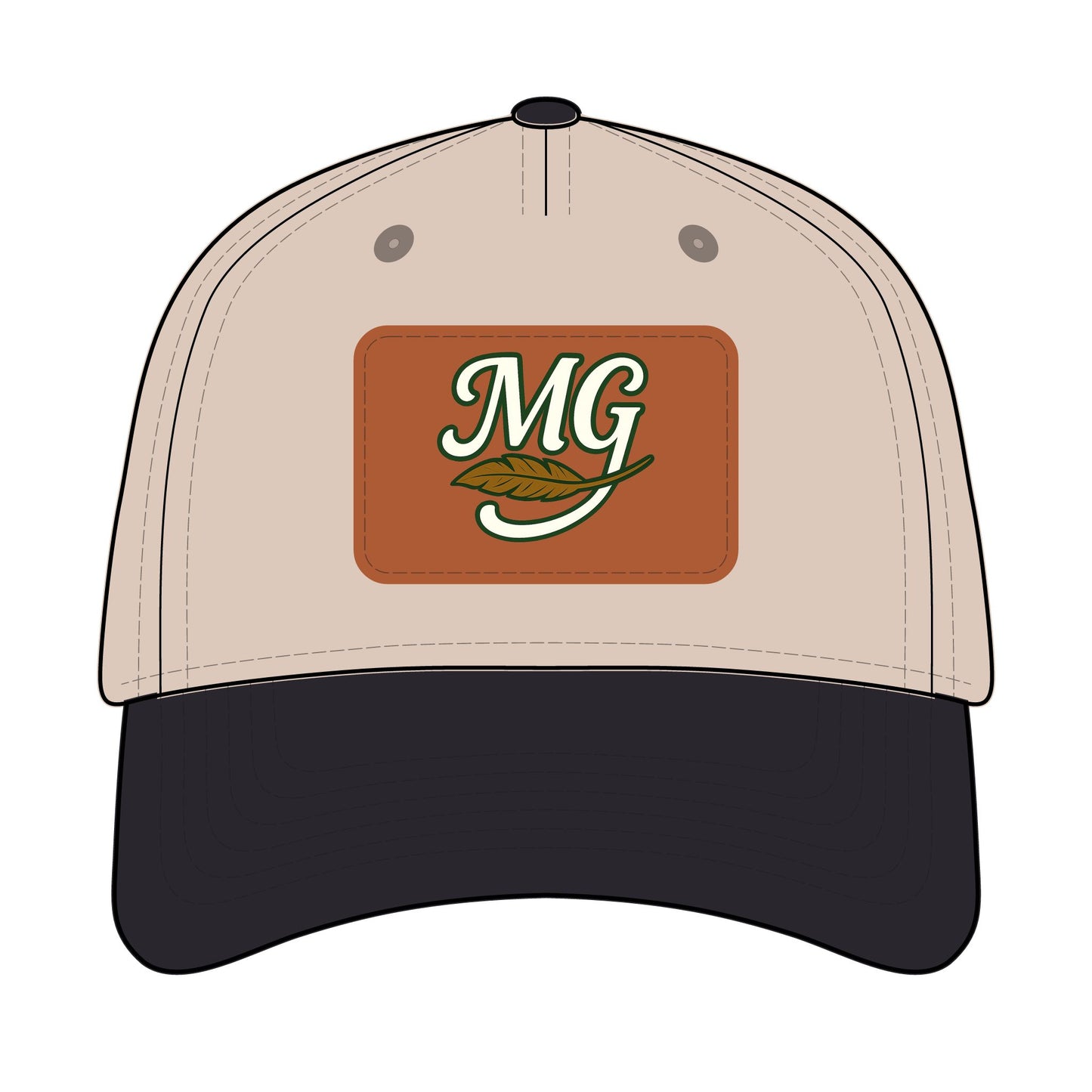 Combo MG Leather Patch Baseball Cap — Unisex 46 Combos