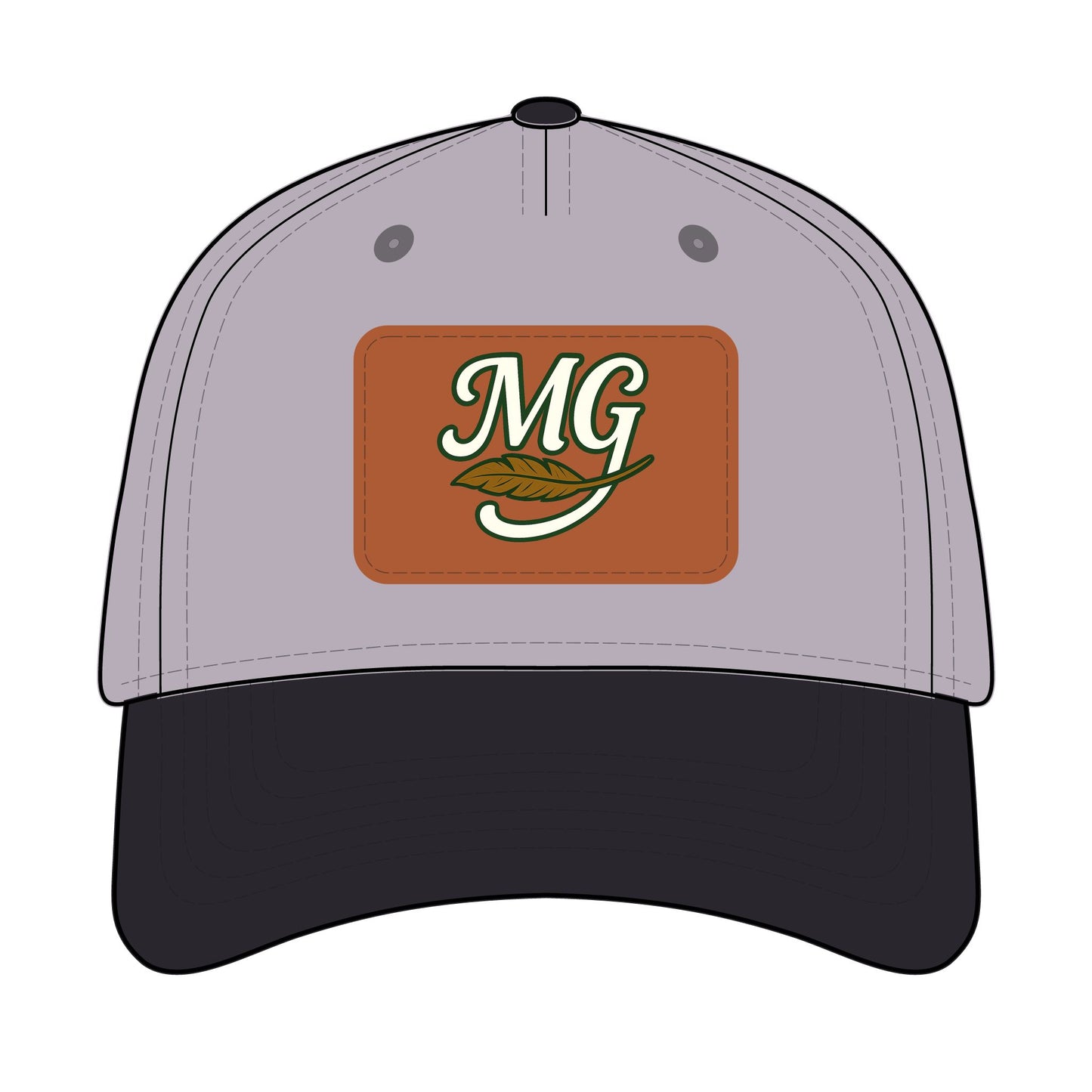Combo MG Leather Patch Baseball Cap — Unisex 46 Combos