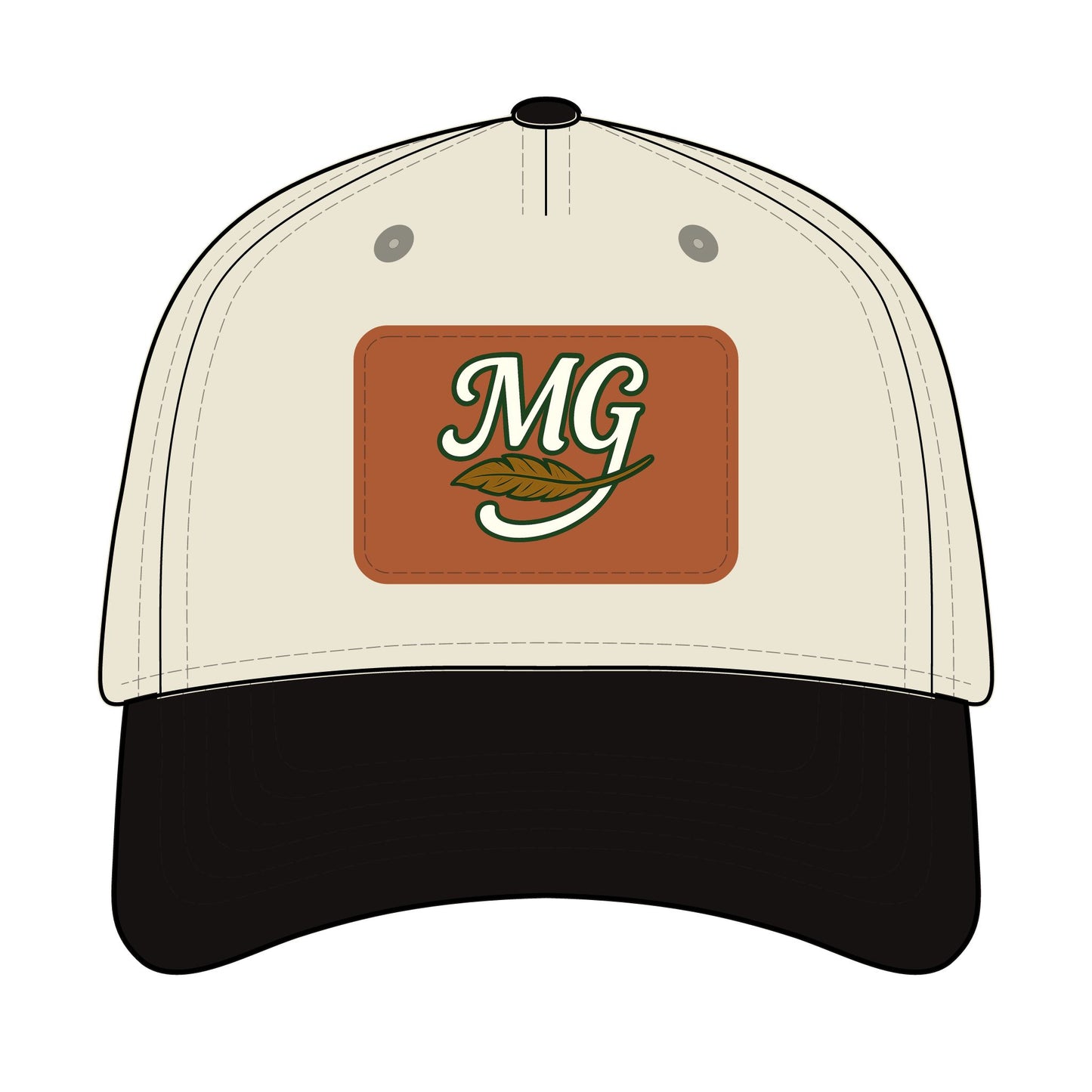 Combo MG Leather Patch Baseball Cap — Unisex 46 Combos