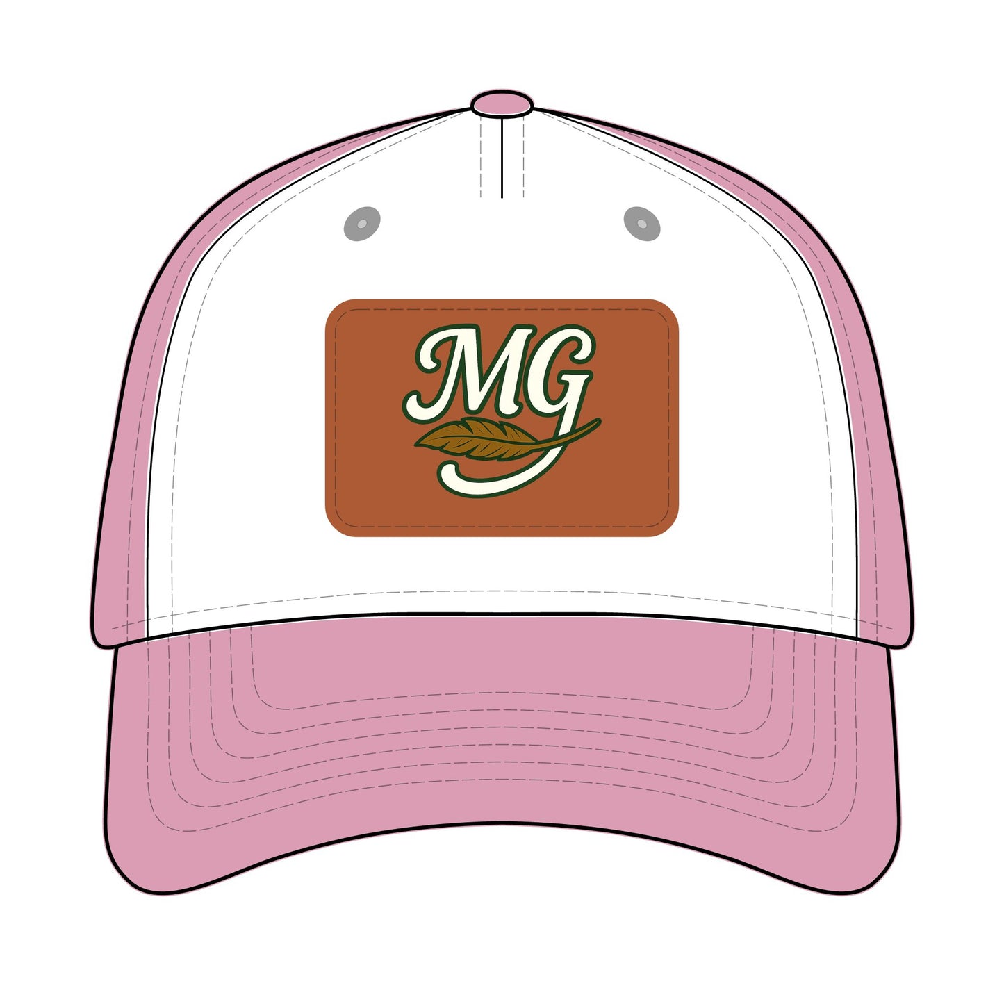 Combo MG Leather Patch Baseball Cap — Unisex 46 Combos